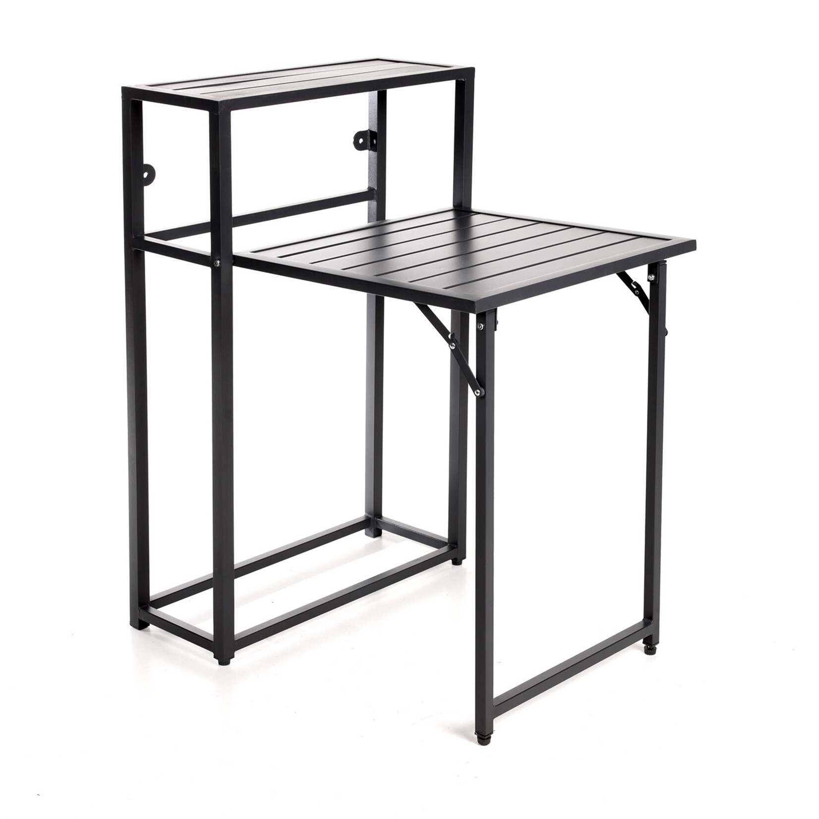 QLT No Less QLT 3-Delige Bistroset Opvouwbaar – Stalen Terras- en Balkonset 2 Personen