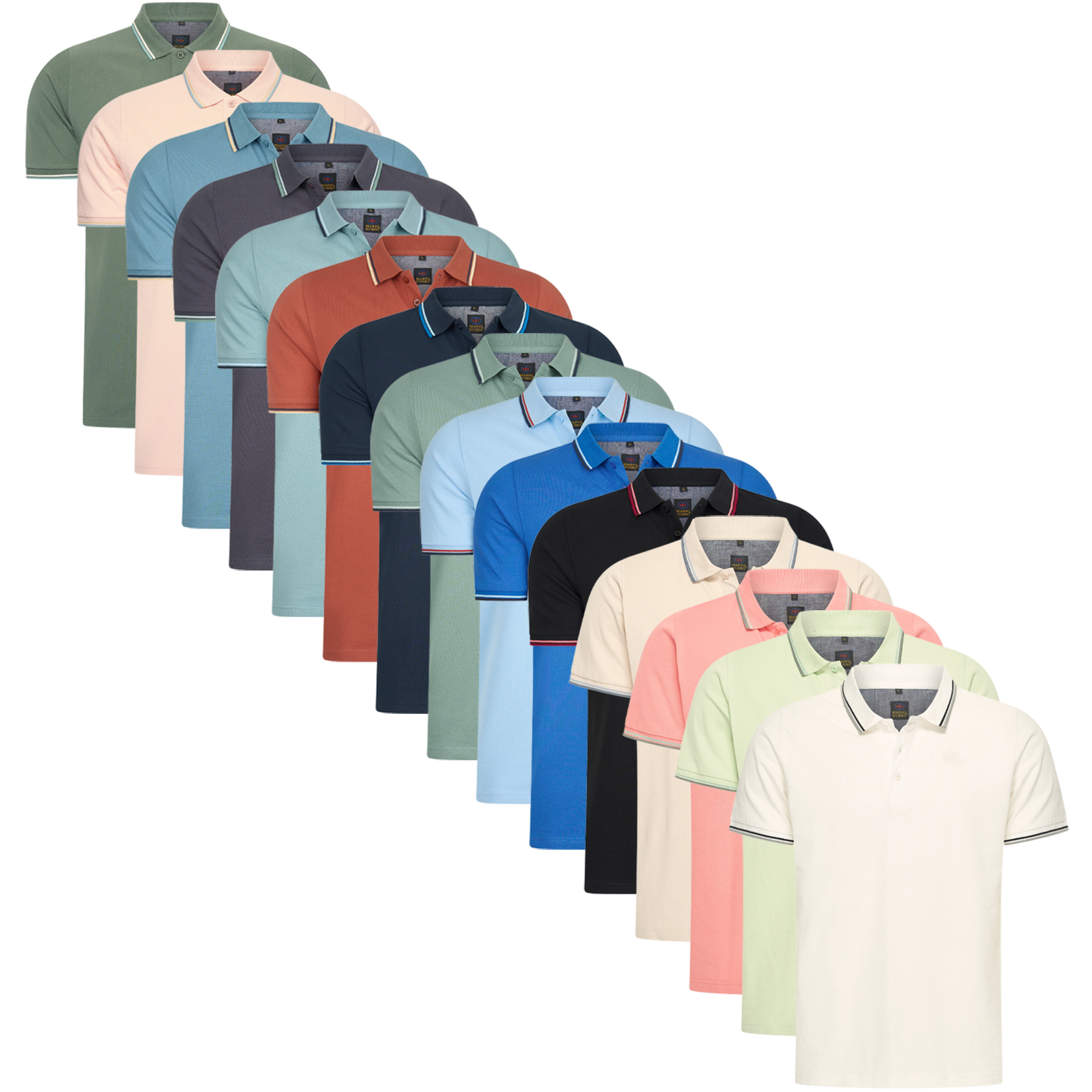 Mario Russo Mario Russo Edward Polo Shirt Heren - Regular Fit - 100% Katoen