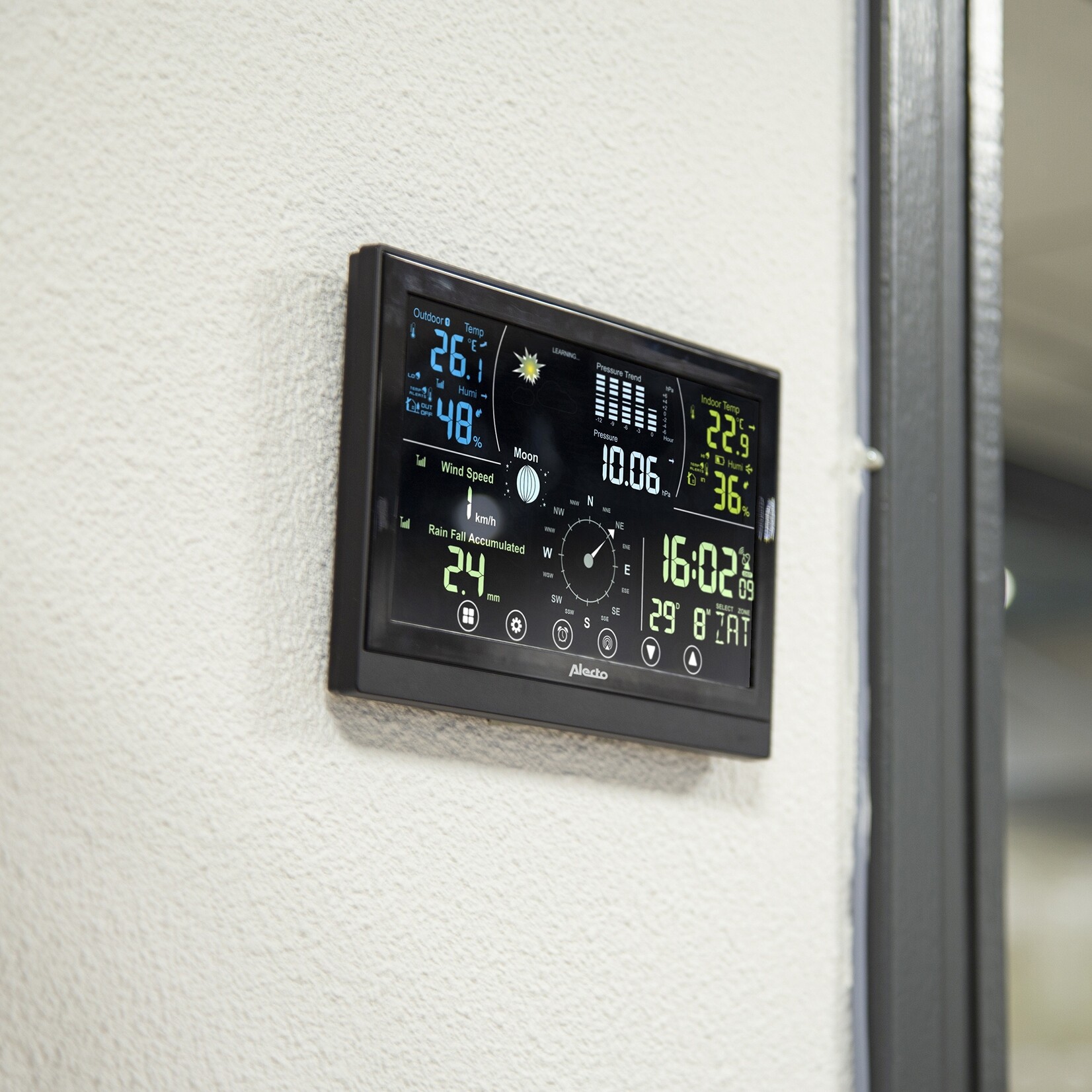 Alecto Alecto WS-3875 Weerstation met Draadloze Buitensensor en Verlicht Display