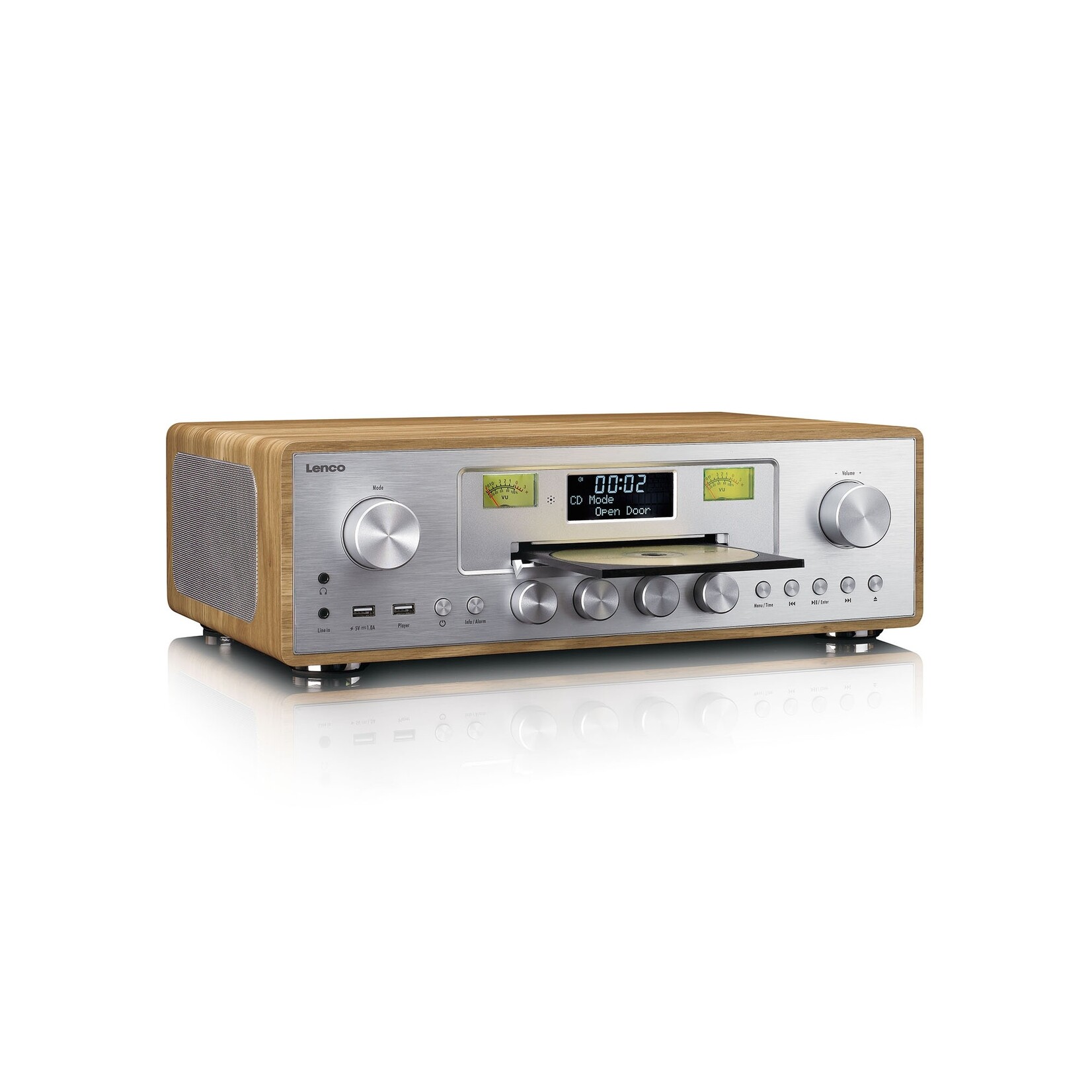 Lenco Lenco DAR-281WDSI Audiosysteem met DAB+ en FM Radio – CD en MP3 Speler en meer