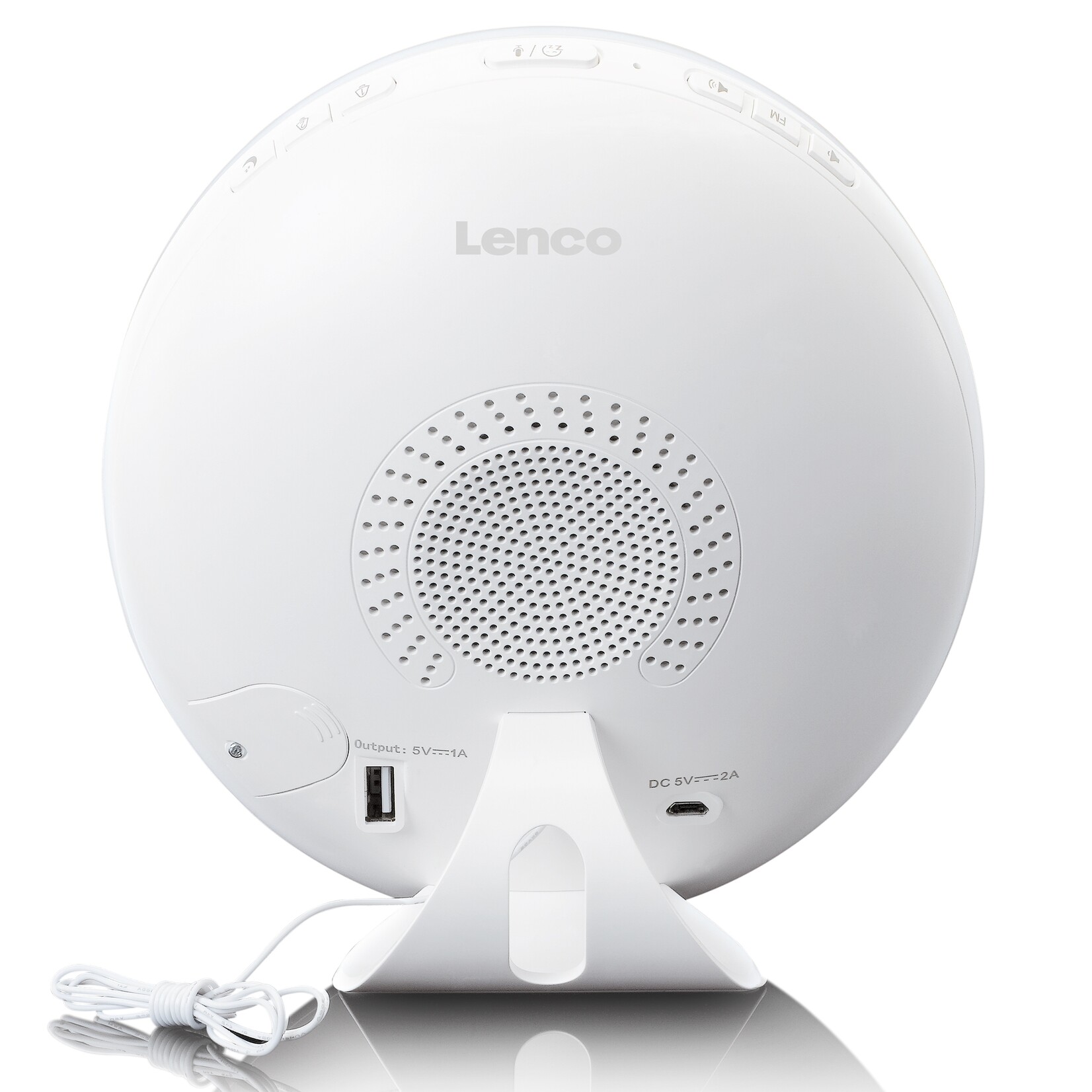 Lenco Lenco CRW-110WH Slimme Wake Up Light Wekker - Lichtwekker met App-bediening