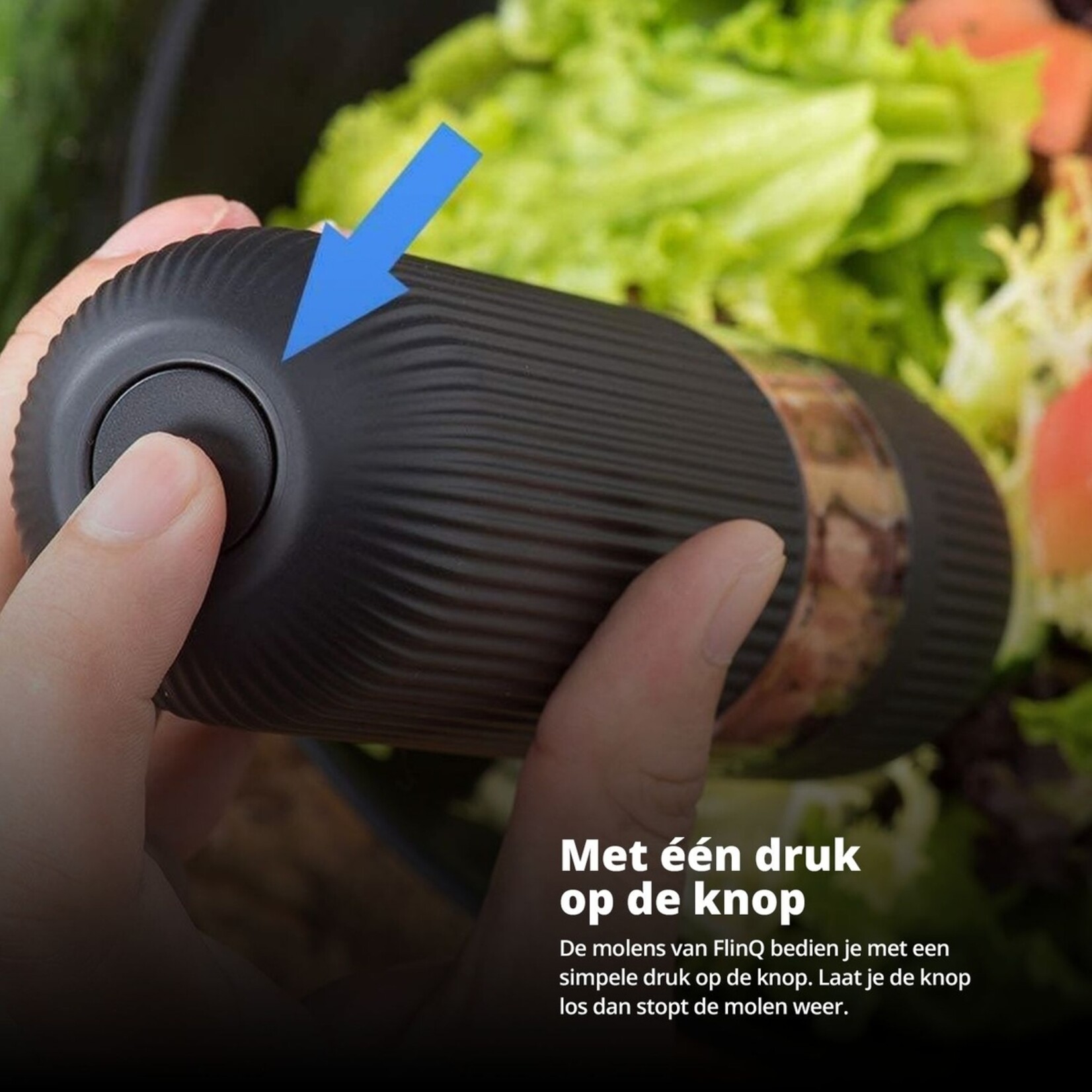 FlinQ FlinQ Elektrische Peper en Zoutmolen – Verstelbare Maalgraad – Set van 2