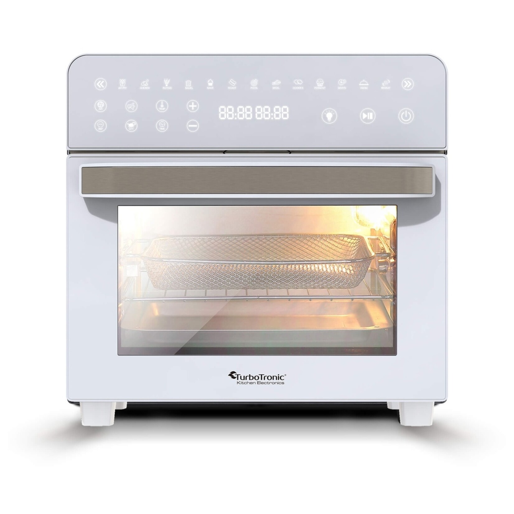 TurboTronic TurboTronic AFO14 Heteluchtfriteuse / Airfryer XXL en Oven met Draaispit - 14 Liter