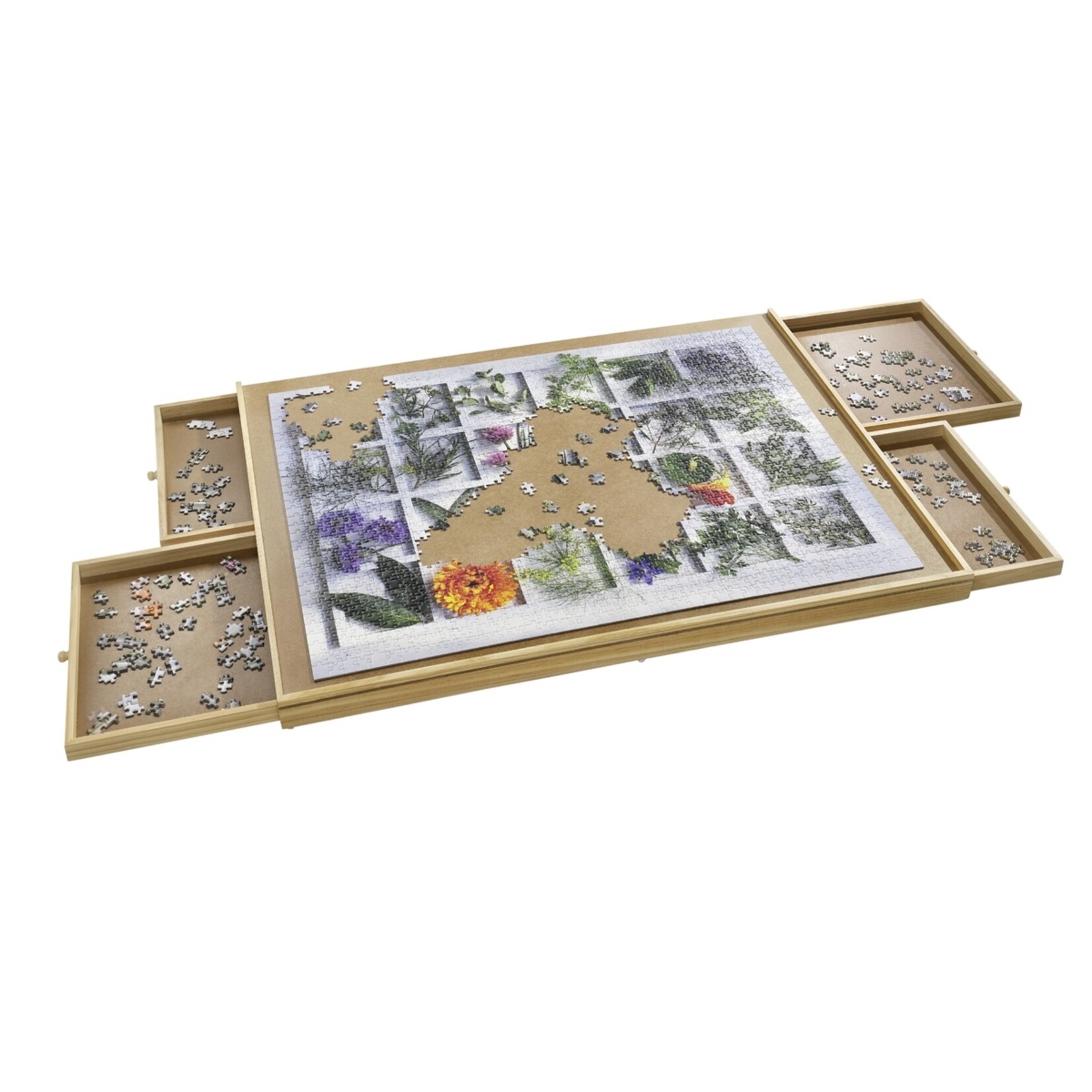 Haushalt Puzzelplaat met 4 Lades voor 1500 Stukjes – Puzzelplank / Puzzeltafel
