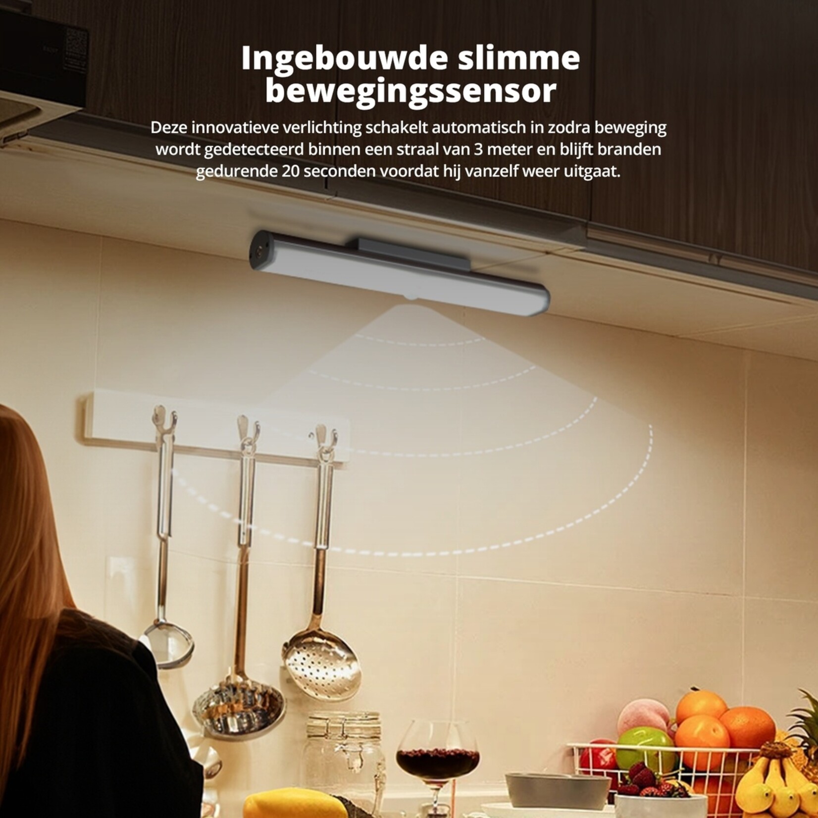 FlinQ FlinQ Verstelbare LED Verlichting met Bewegingssensor