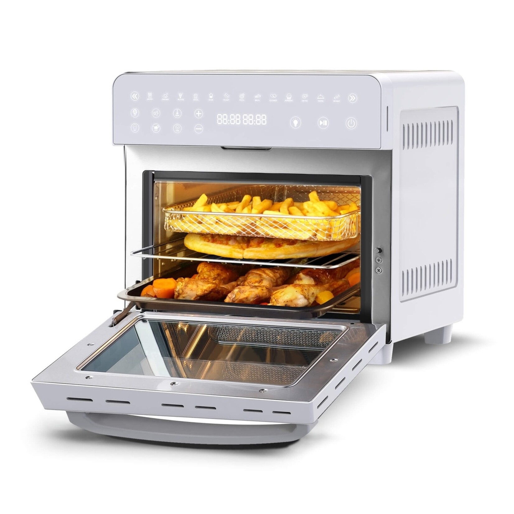 TurboTronic TurboTronic AFO14 Heteluchtfriteuse / Airfryer XXL en Oven met Draaispit - 14 Liter