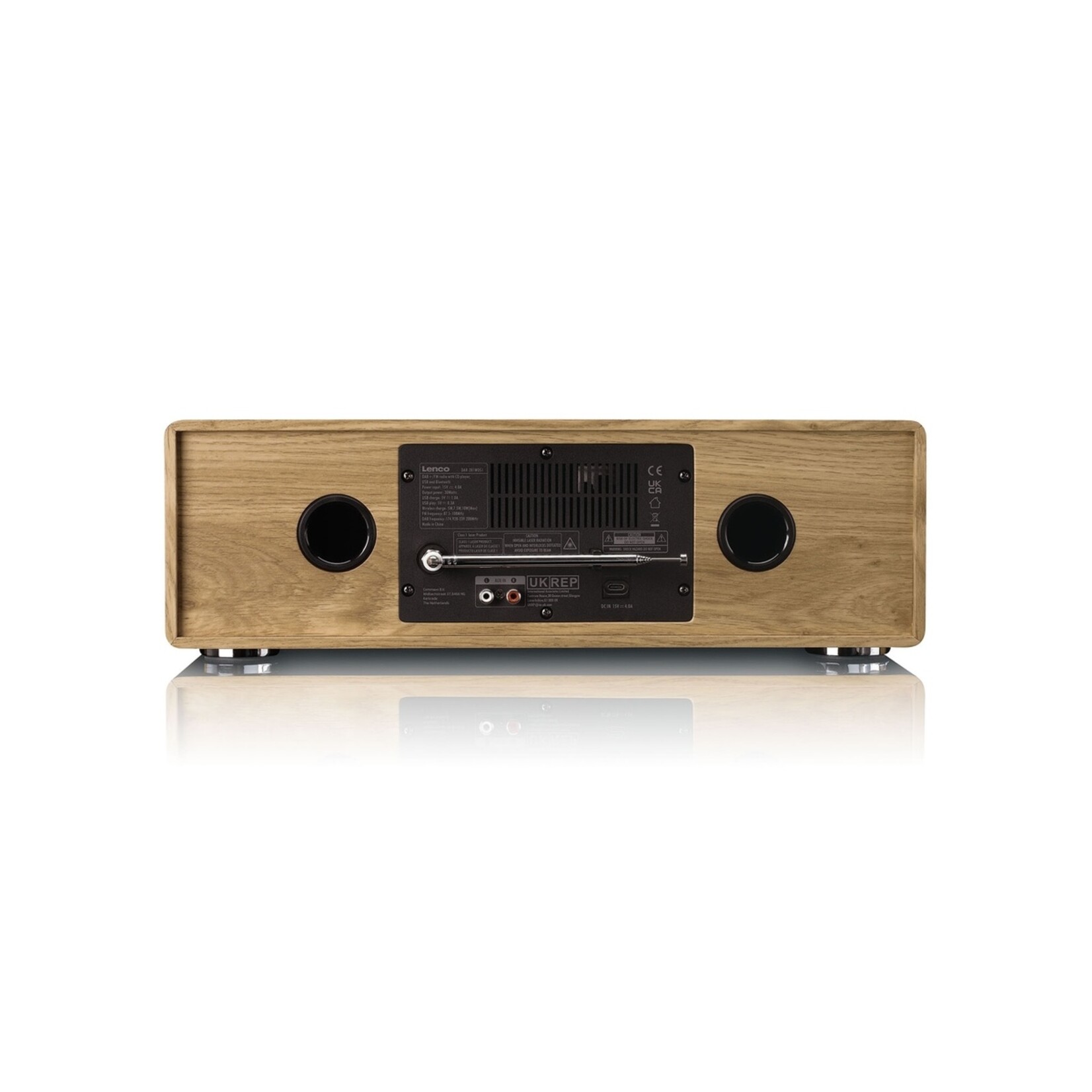 Lenco Lenco DAR-281WDSI Audiosysteem met DAB+ en FM Radio – CD en MP3 Speler en meer