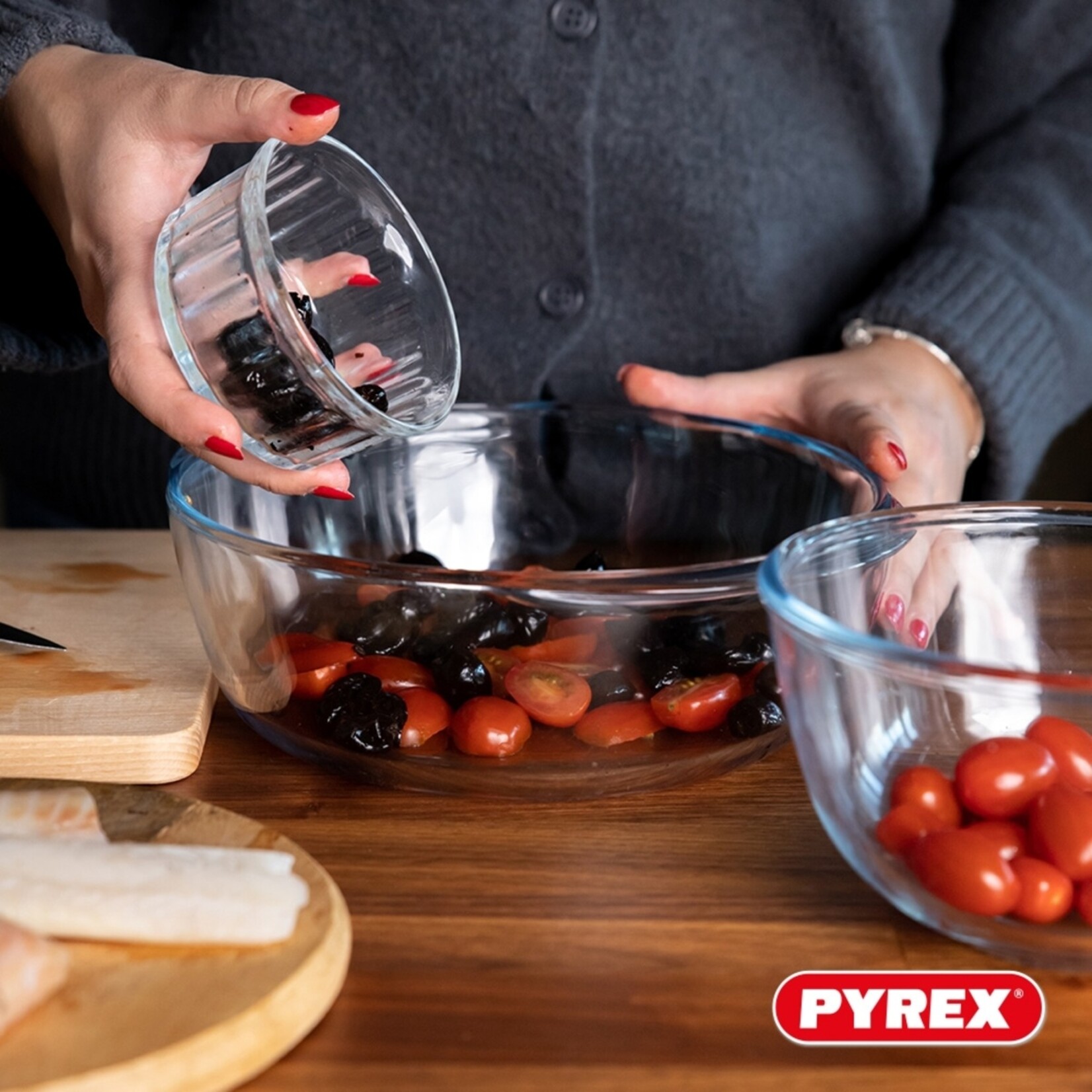 Pyrex Pyrex 4-in-1 Ronde Ovenschalen met Deksel van Glas