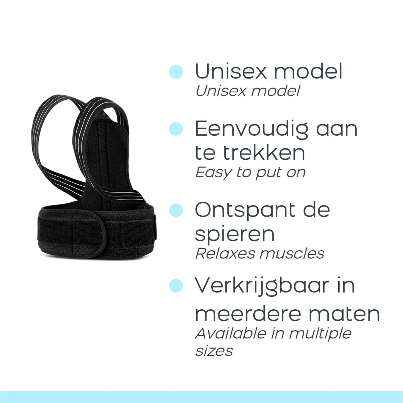 Orange Planet Orange Care Rugharnas Pro Rugband – Rugbrace Ondersteunt Houding