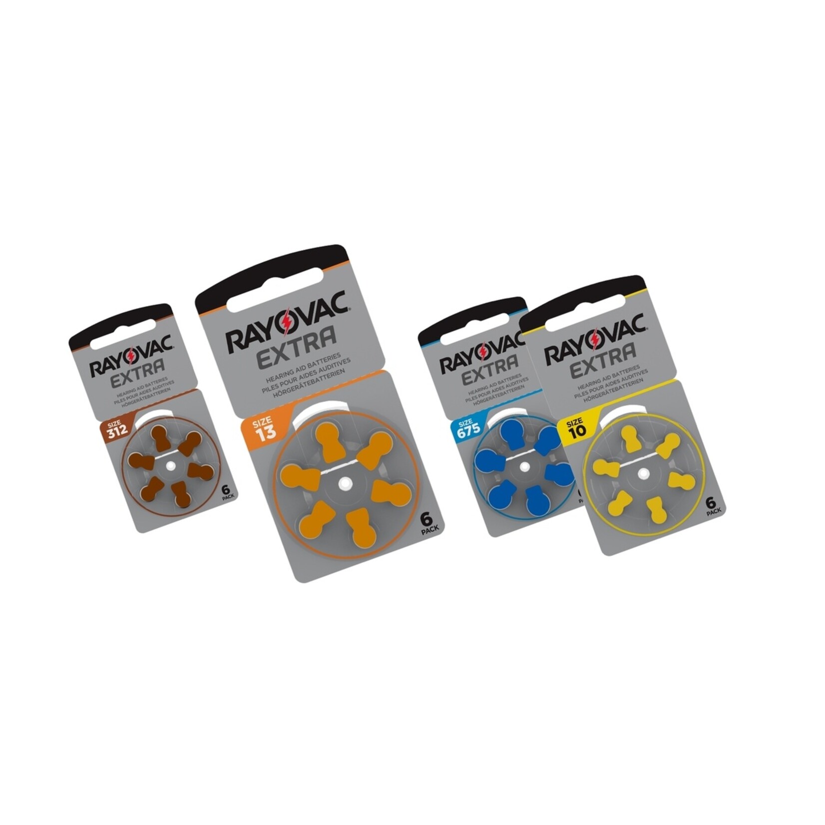 Rayovac Rayovac Extra Hoortoestelbatterijen – Gehoorbatterijen - 60 Stuks