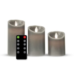 FlinQ FlinQ Oplaadbare Kaarsen Set van 3 Stuks met Afstandsbediening