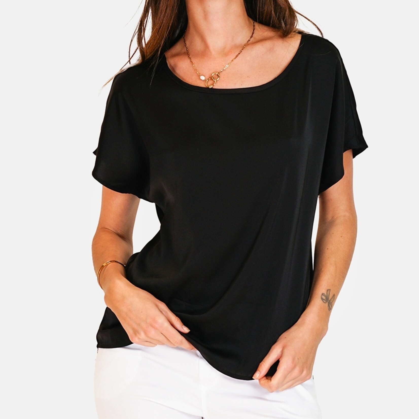William de Faye William de Faye Wide Round Neck Top voor Dames
