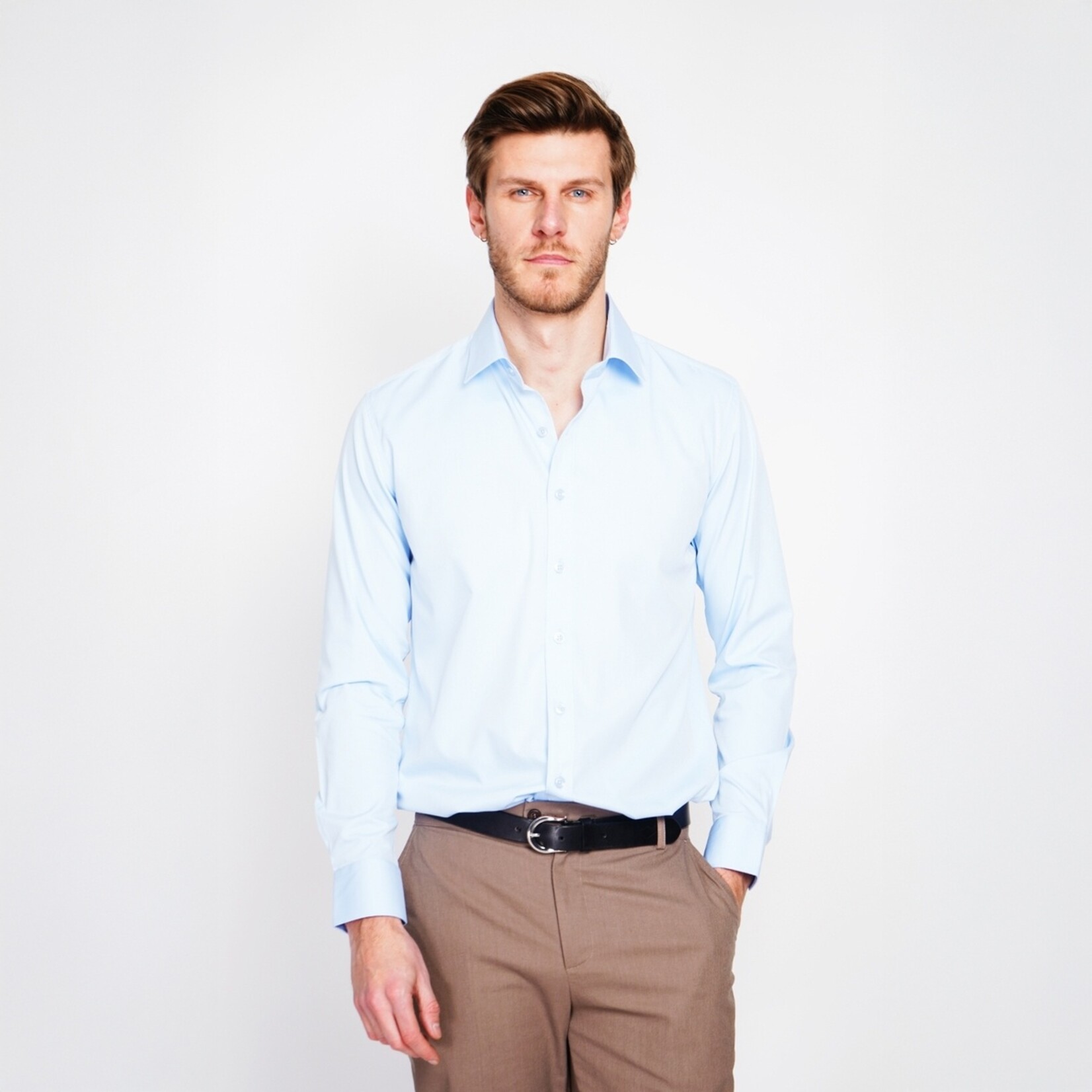 William de Faye William de Faye Blouse voor Heren - Klassieke Kraag - Tweeknoops Manchetten