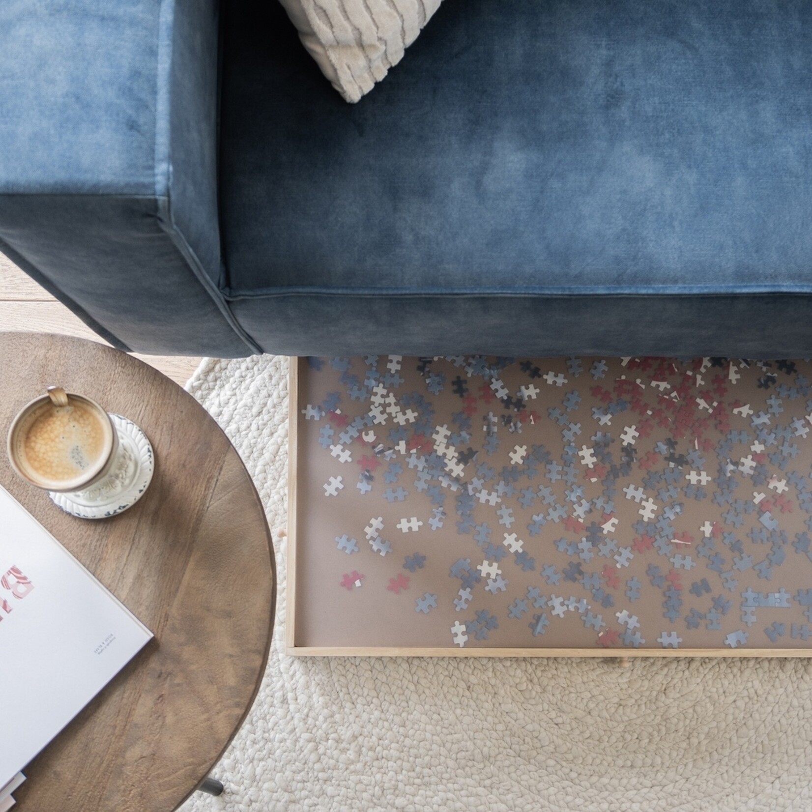 BREND BREND BR-2216 Puzzelplaat voor 1000 Stukjes – Puzzelplank met 6 Lades