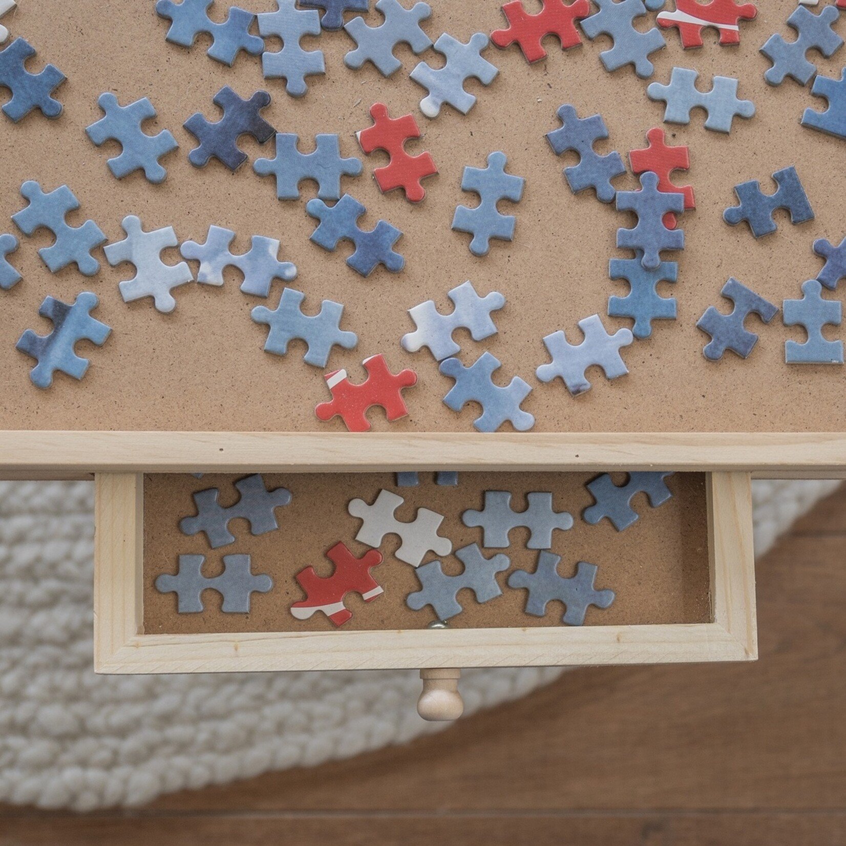 BREND BREND BR-2216 Puzzelplaat voor 1000 Stukjes – Puzzelplank met 6 Lades