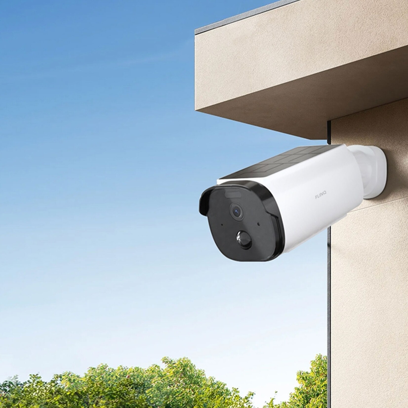 FlinQ FlinQ Smart Sentinel Buitencamera met Zonnepaneel en Appbediening - 2K Beeld