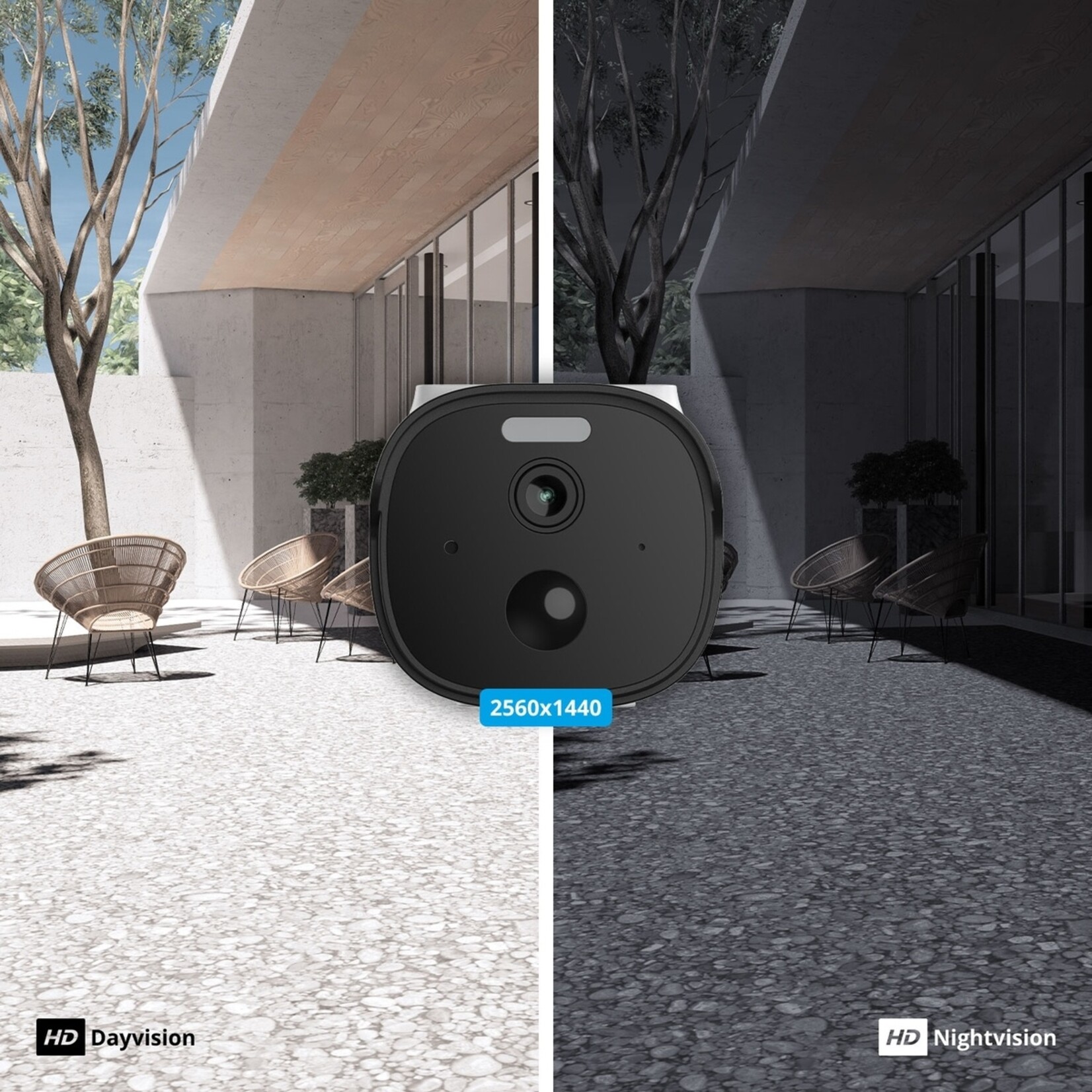 FlinQ FlinQ Smart Sentinel Buitencamera met Zonnepaneel en Appbediening - 2K Beeld