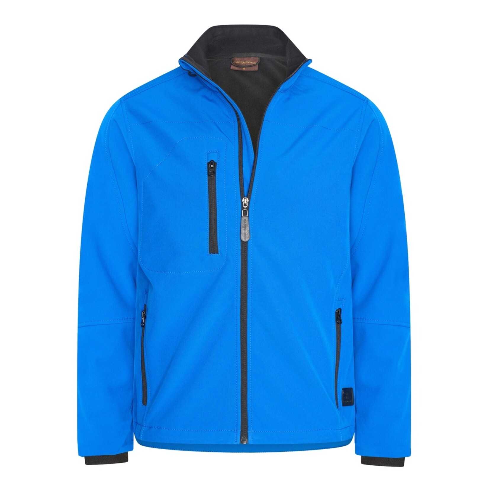 Cappuccino Cappuccino Genova Softshell Jacket Herenjas met Ritszakken