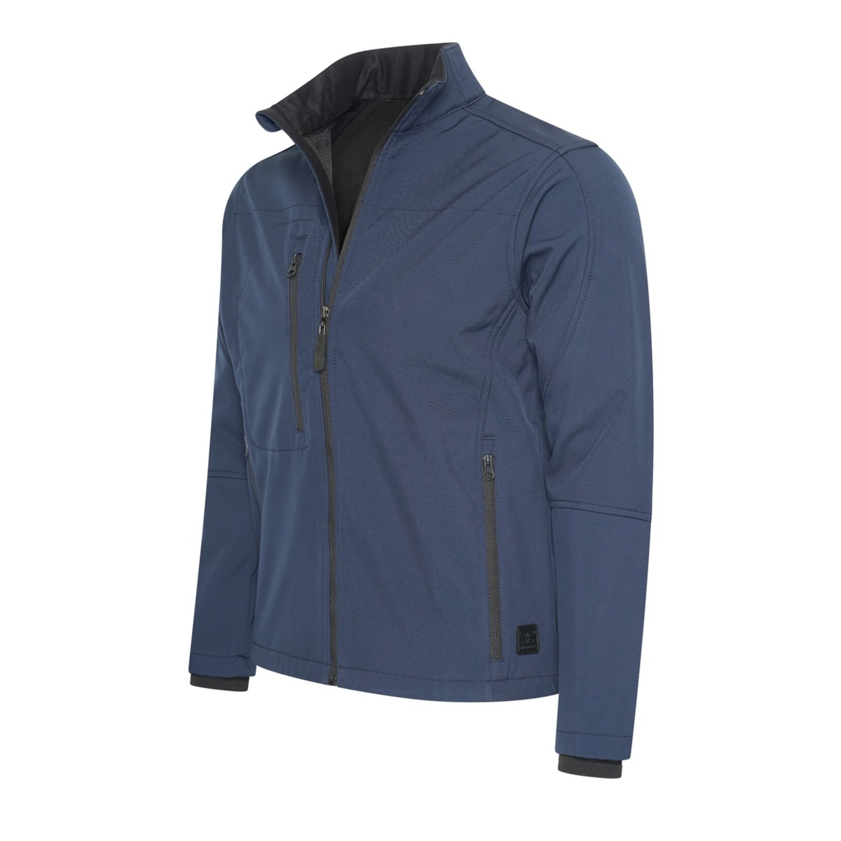 Cappuccino Cappuccino Genova Softshell Jacket Herenjas met Ritszakken