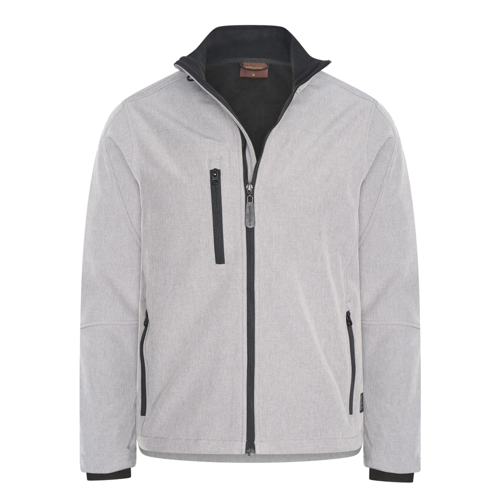 Cappuccino Cappuccino Genova Softshell Jacket Herenjas met Ritszakken