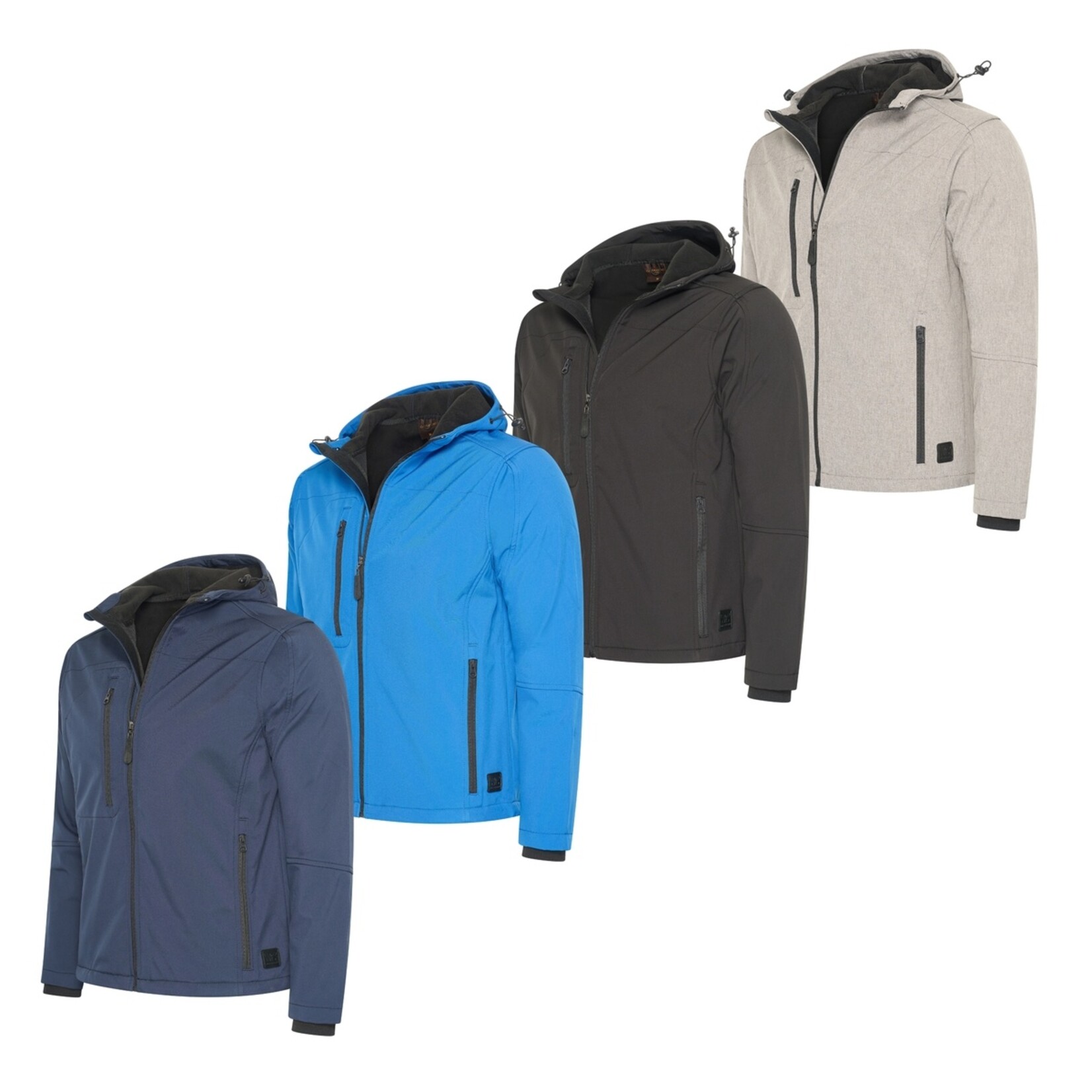 Cappuccino Cappuccio Pesaro Hooded Softshell Jas met Capuchon