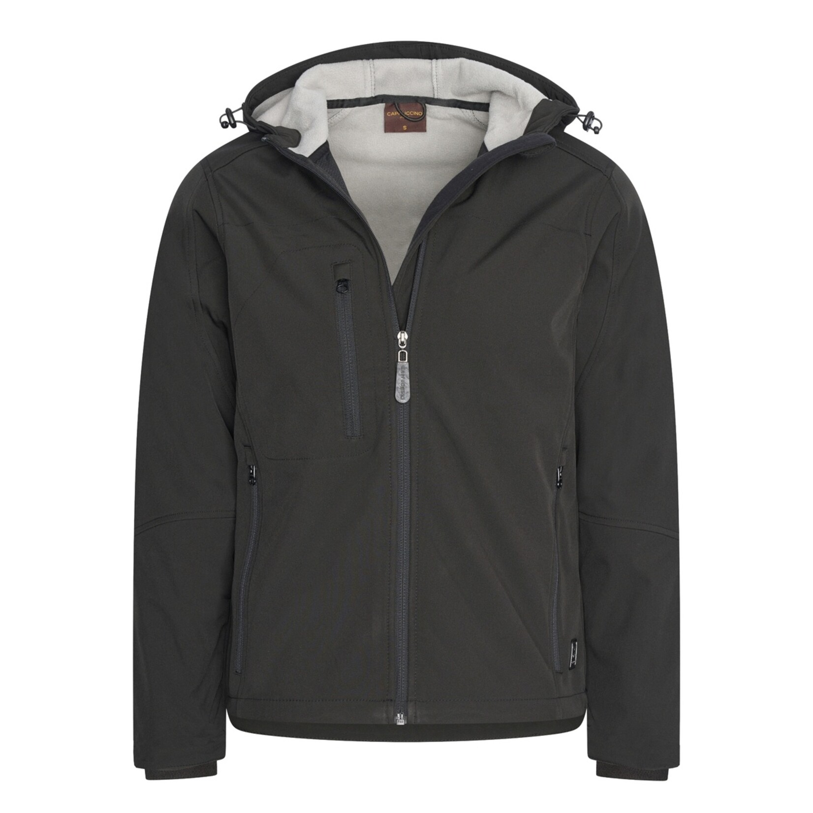 Cappuccino Cappuccio Pesaro Hooded Softshell Jas met Capuchon