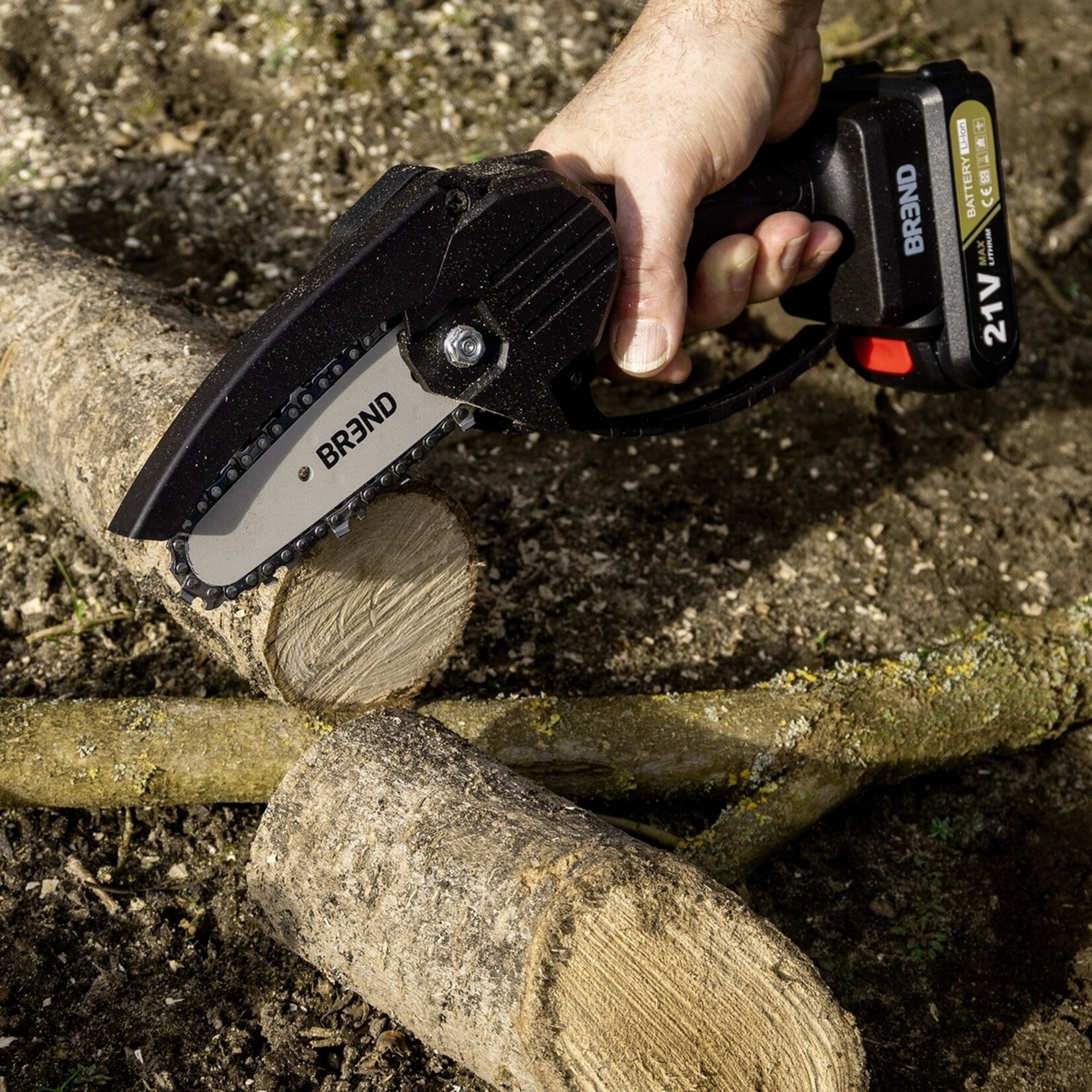 BREND BREND BR-2236 Elektrische Mini Kettingzaag met Accu – Draadloze Snoeizaag