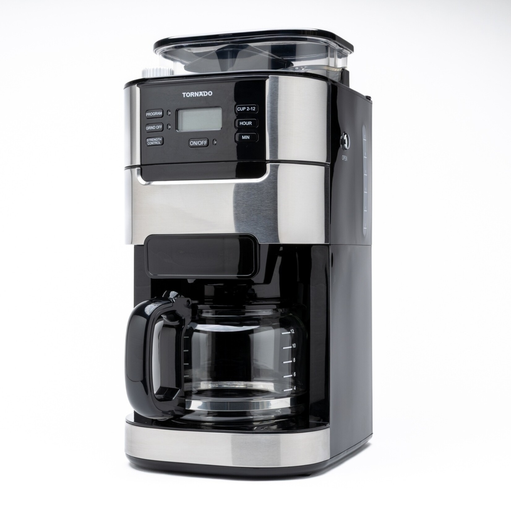 Tornado Tornado Koffiezetapparaat voor Bonen - Ingebouwde Koffiemolen – 1,5 Liter