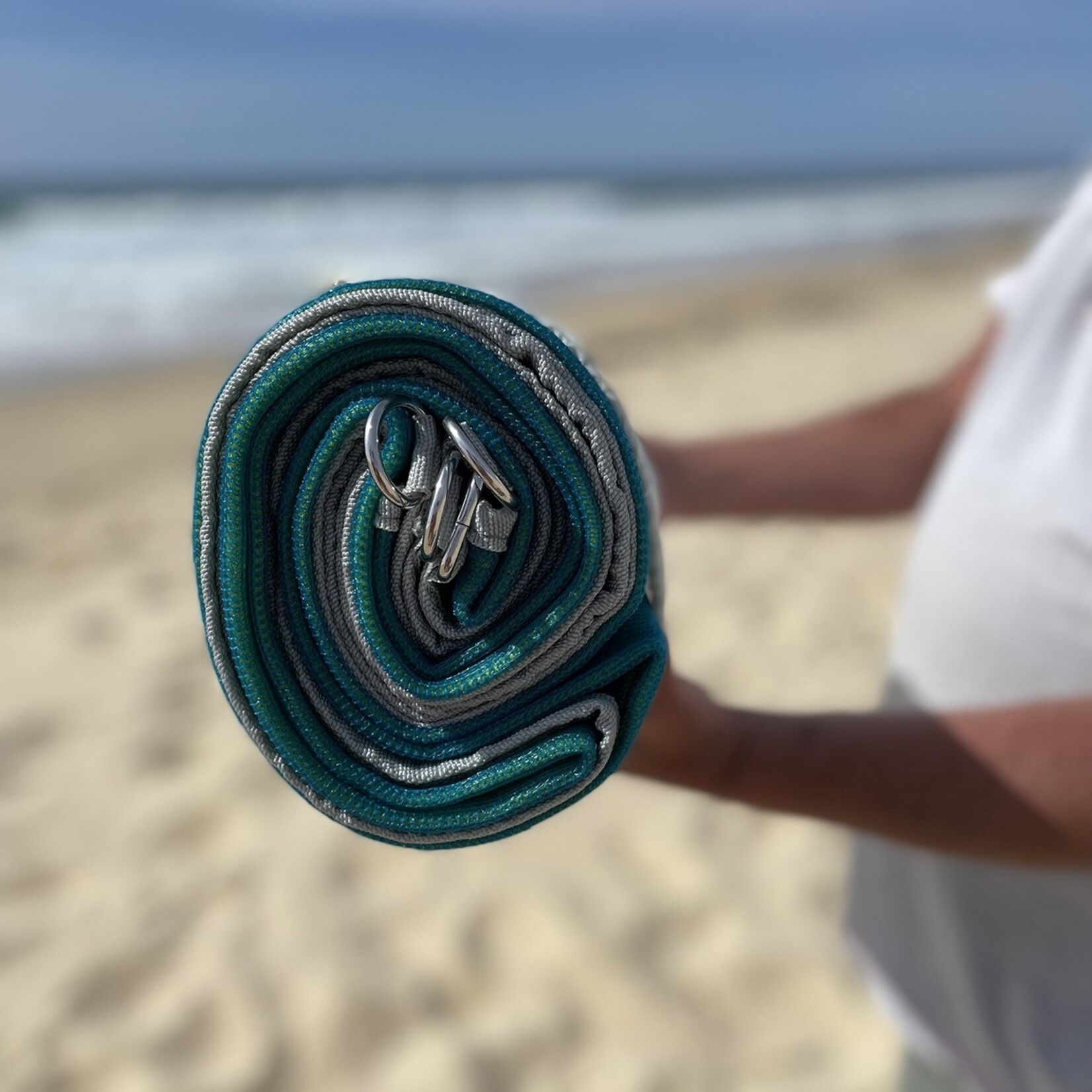 Zandlaken Zandlaken - Zandvrij Strandlaken - Blauw/Groen