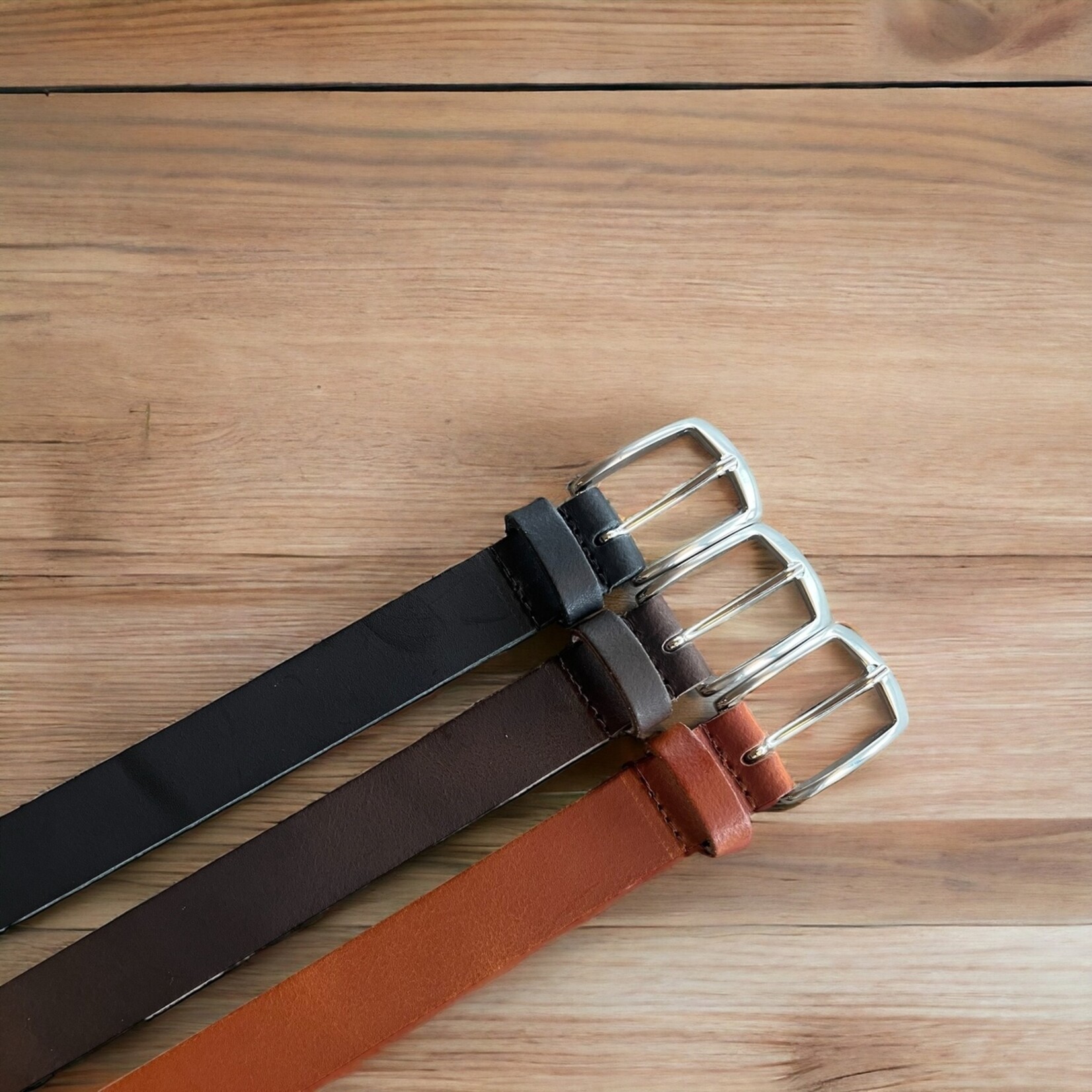 DSTRCT DSTRCT Geklede Heren Riemen van Leer - Set van 3 Stuks