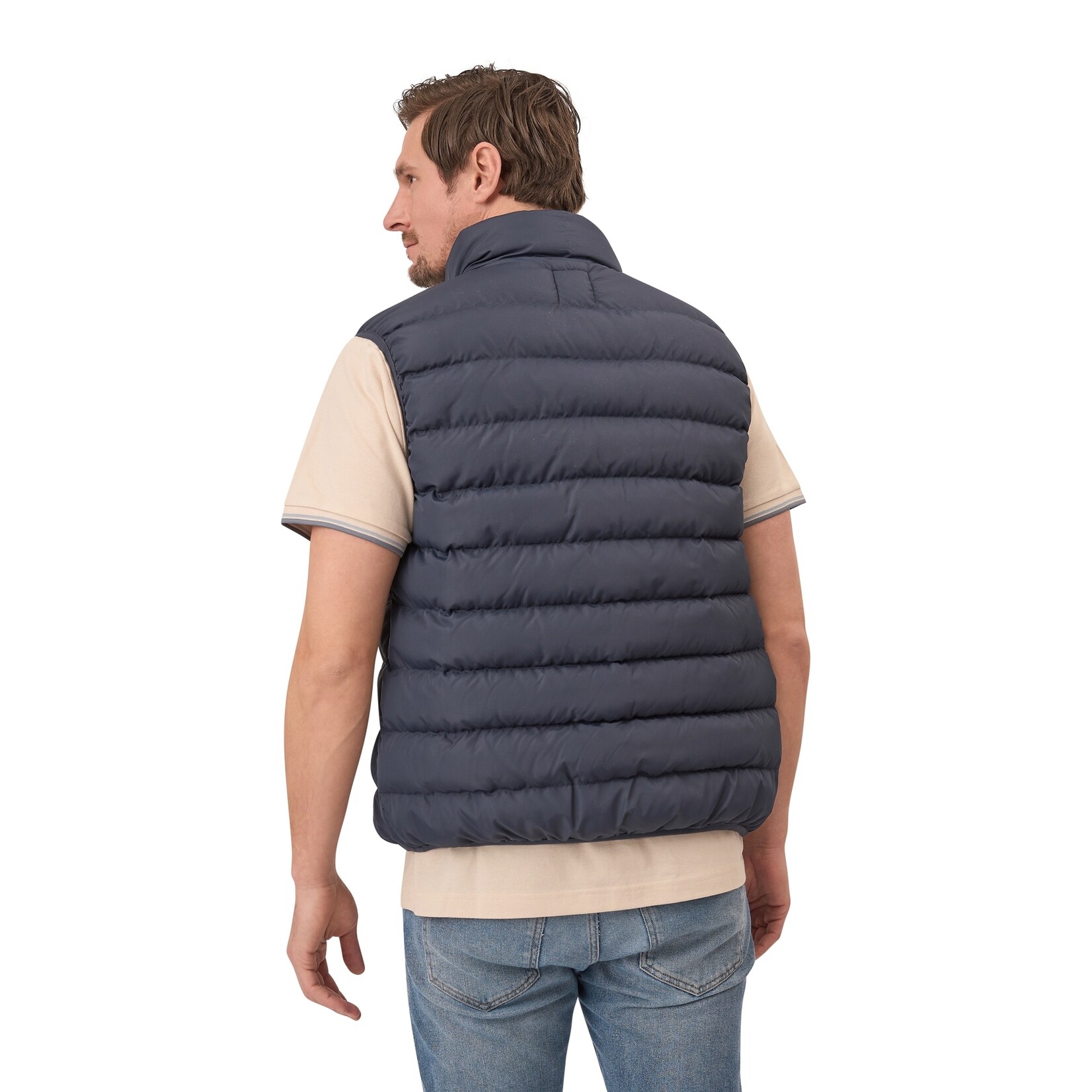 Mario Russo Mario Russo Bodywarmer met Rits en Zakken - Winddicht