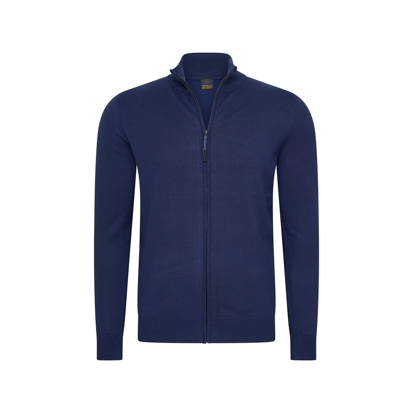 Mario Russo Mario Russo Full Zip Vest - Cardigan met Stretch