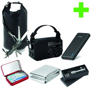 Merkloos Premium Noodpakket – Altijd Voorbereid bij Stroomuitval & Noodsituaties