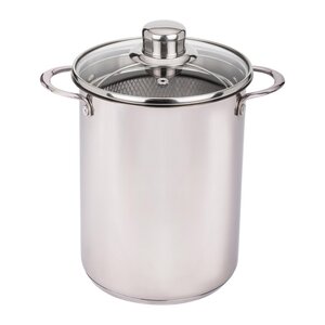 Smile MPM MGK‑09 Aspergepan 4,2L met RVS Inzet en Glasdeksel - Inductie