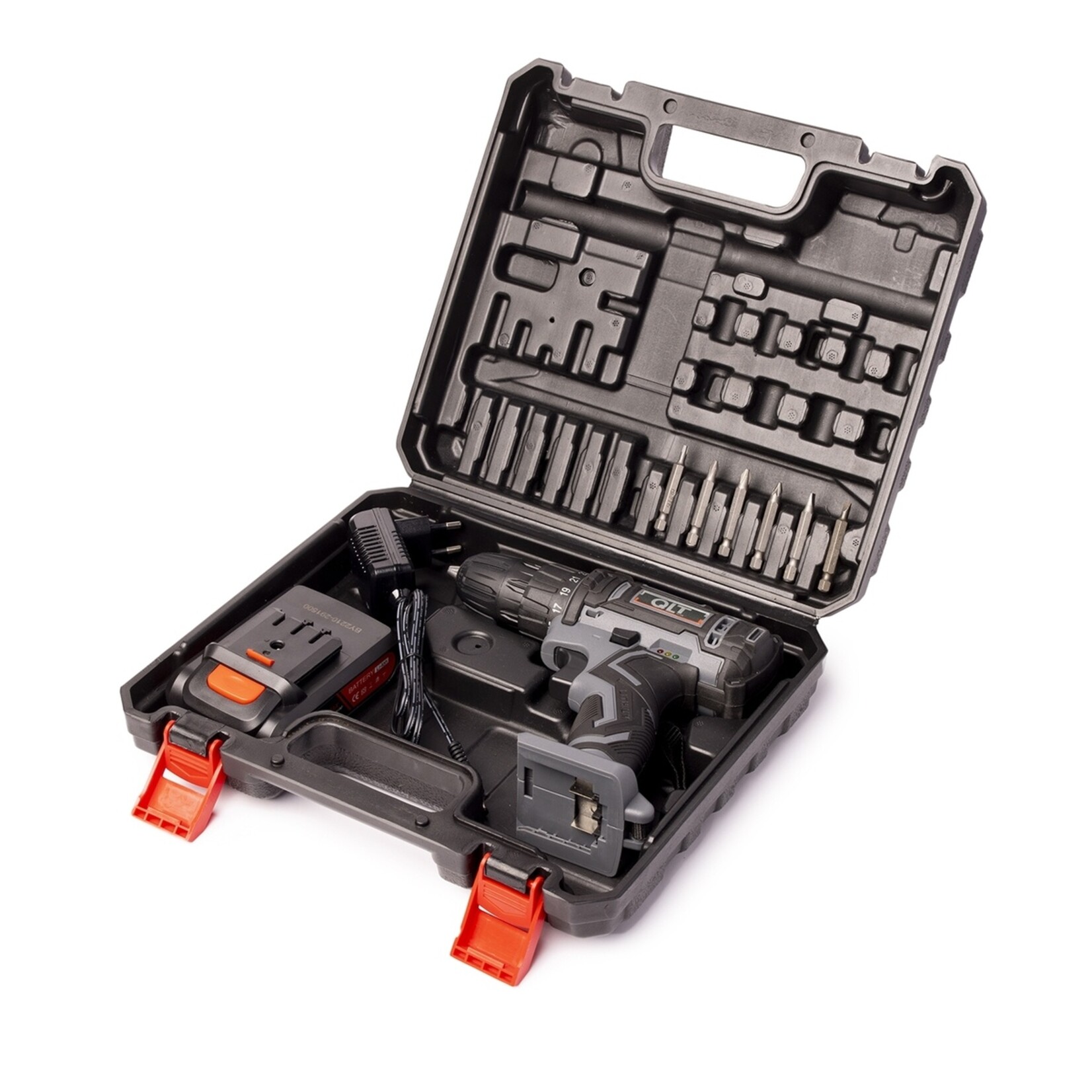 QLT QLT Accuboormachine met 1500mAh Accu, 6 Bits en Opbergkoffer – 21V