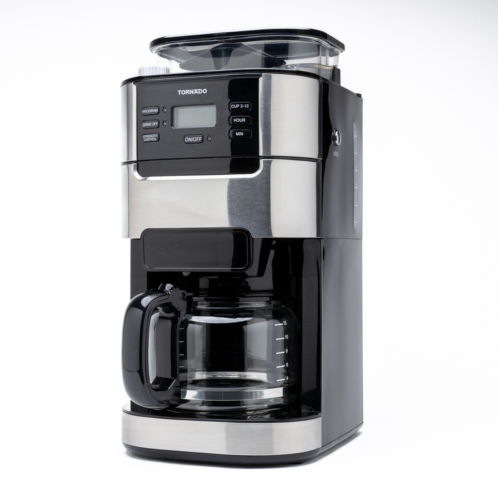 Tornado Tornado Koffiezetapparaat voor Bonen - Ingebouwde Koffiemolen – 1,5 Liter