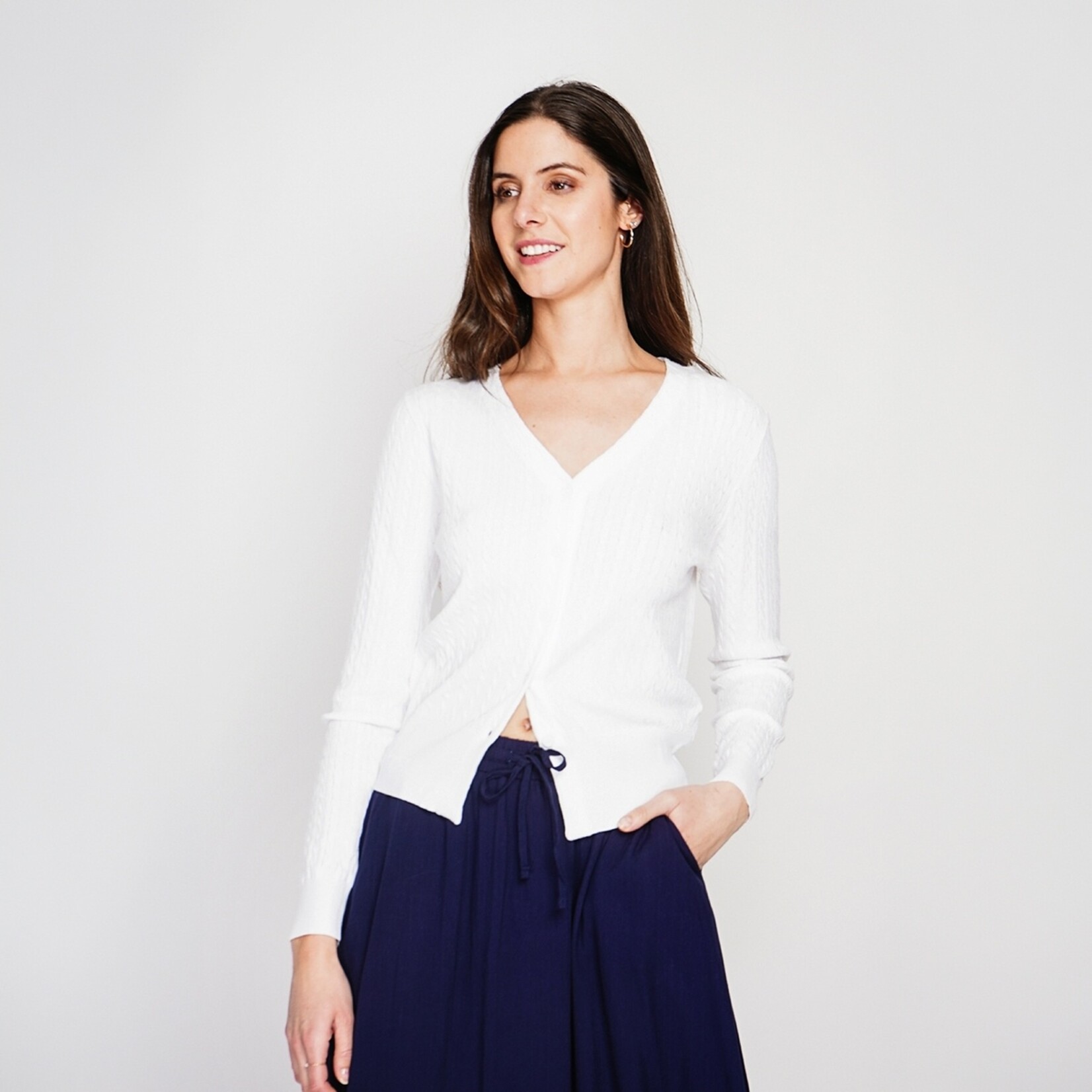 Le Jardin du Lin Le Jardin Du Lin Linnen Dames Vest met V-hals