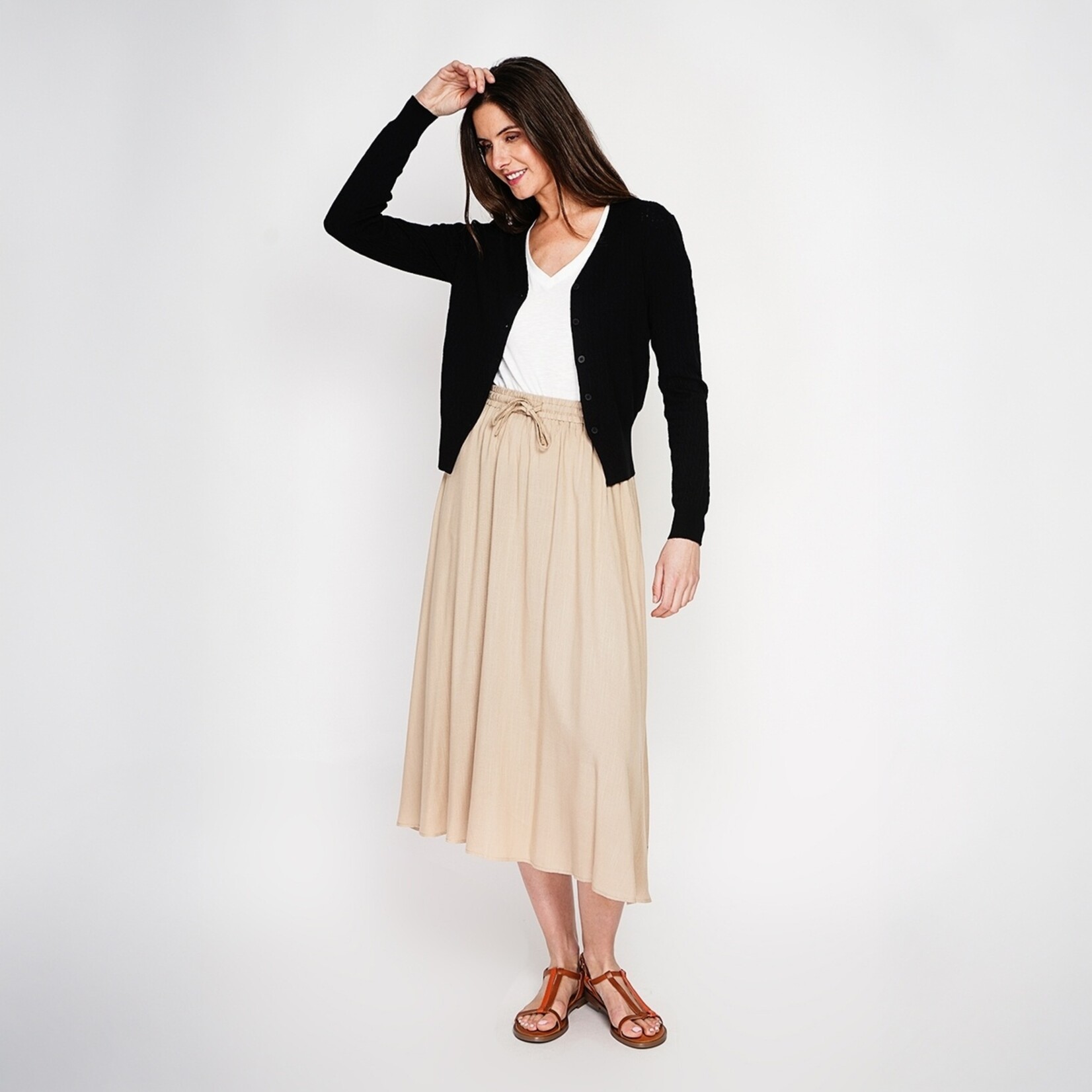 Le Jardin du Lin Le Jardin Du Lin Linnen Dames Vest met V-hals