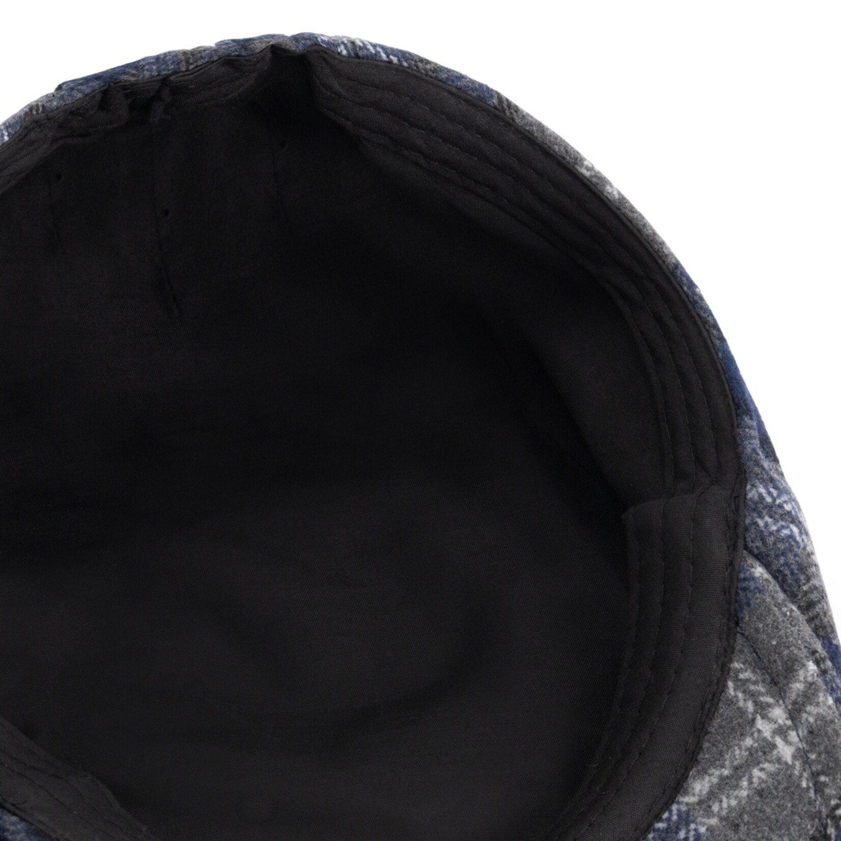 MGO Leisure Wear MGO Bodmin Herenpet met Ruitpatroon - Wolmix Flatcap