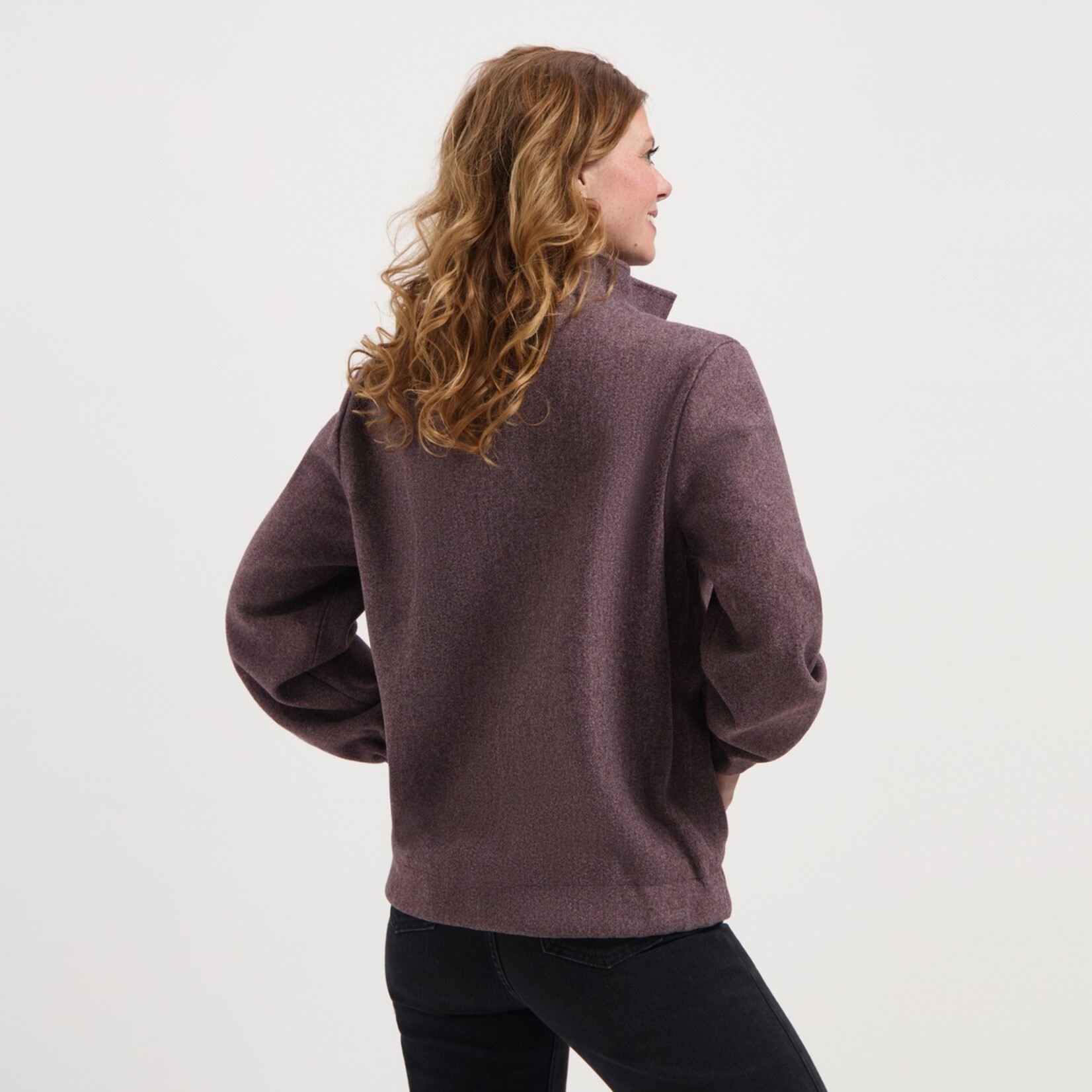 Travelin' MGO Caro Bomberjack voor Dames - Wollook Damesjack met Rits