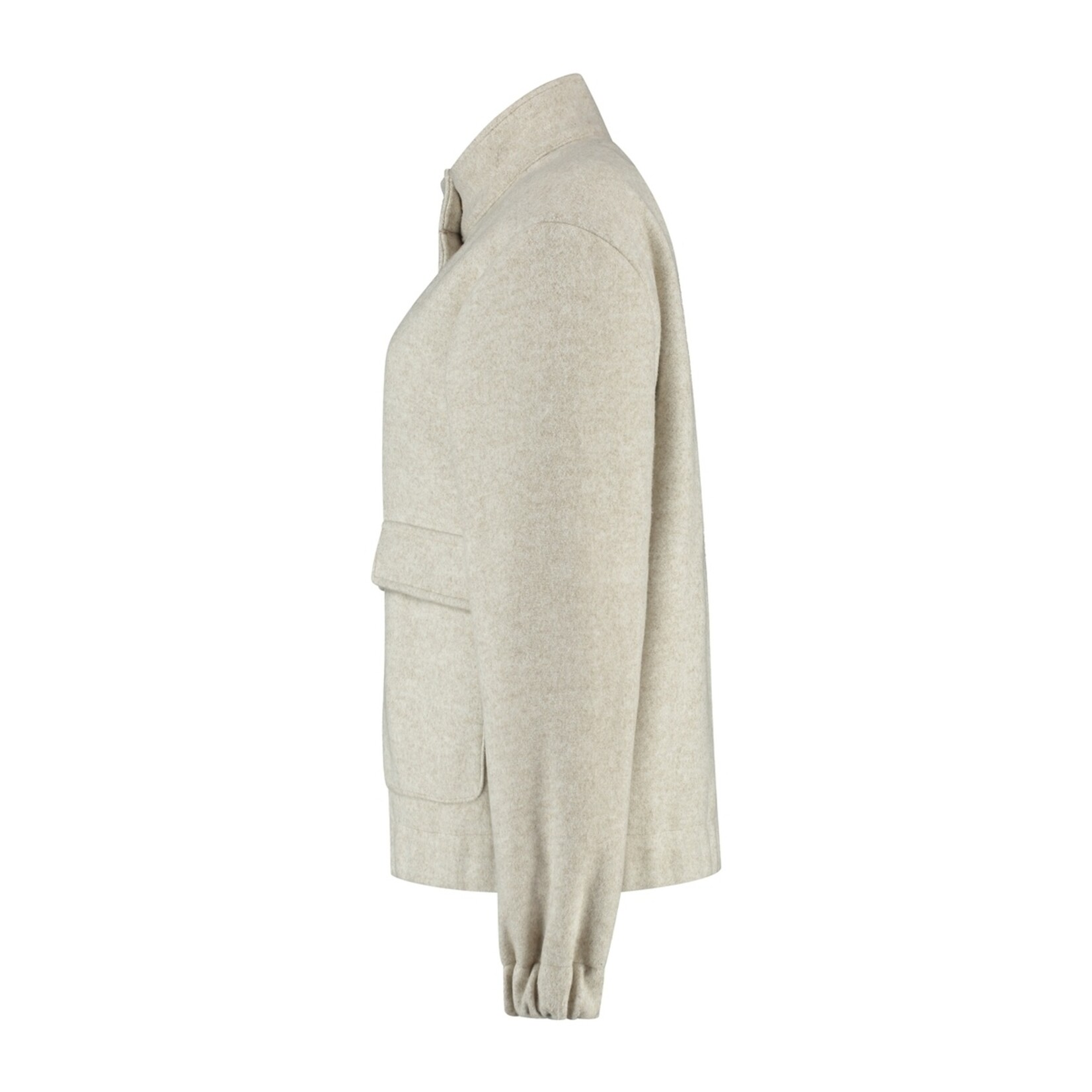 Travelin' MGO Caro Bomberjack voor Dames - Wollook Damesjack met Rits