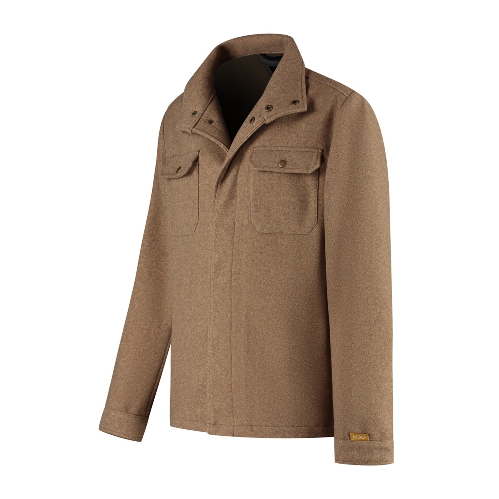 Travelin' MGO Cedric Shacket Jas voor Heren - Tussenjas met Wollook