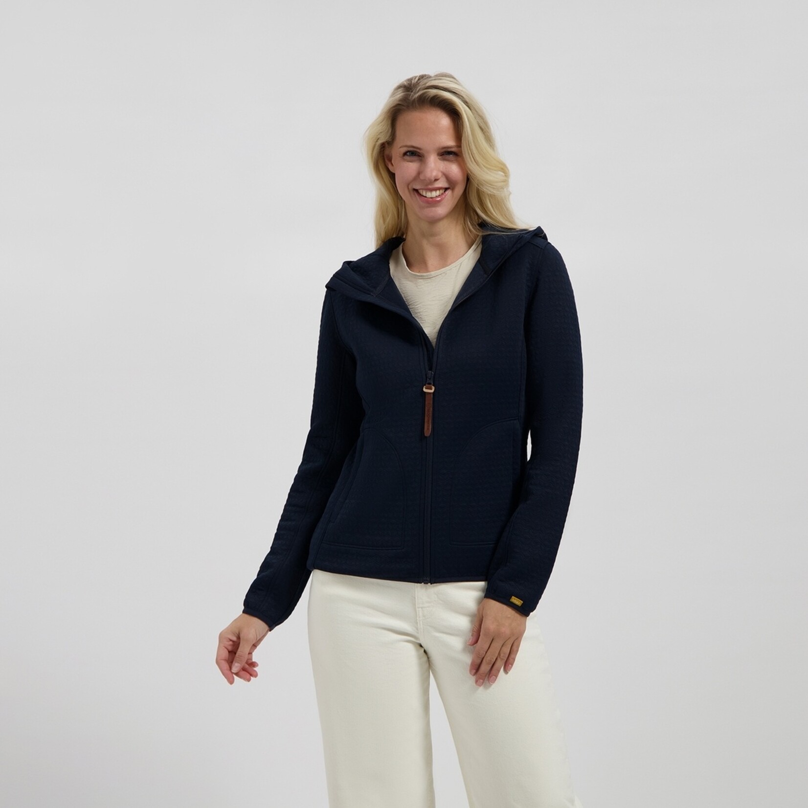 MGO Leisure Wear MGO Bella Cardigan Dames Vest met Capuchon en Fleece