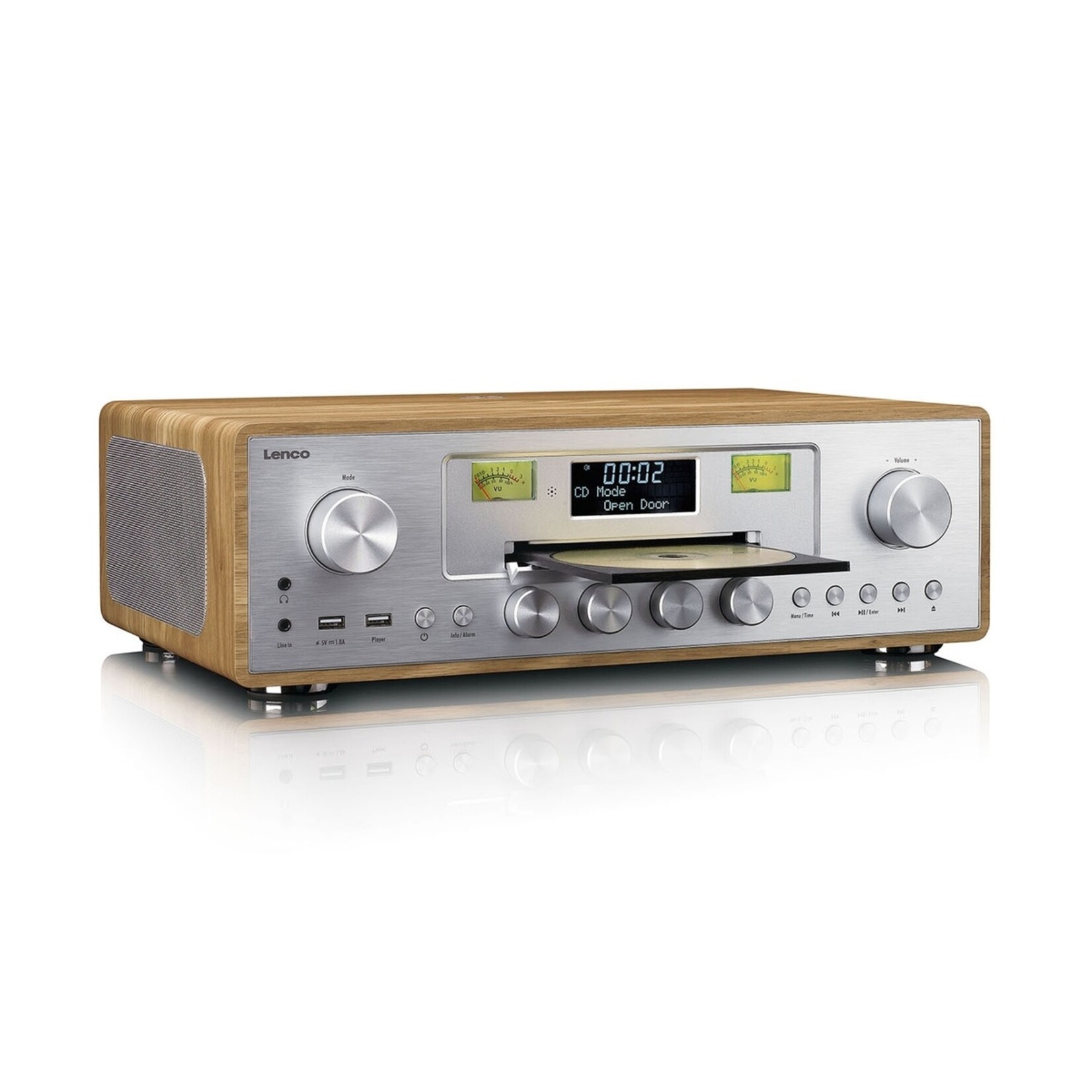 Lenco Lenco DAR-281WDSI Audiosysteem met DAB+ en FM Radio – CD en MP3 Speler en meer