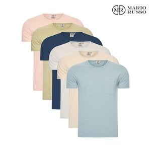 Mario Russo Mario Russo T-Shirts voor Heren - Met Borstzak