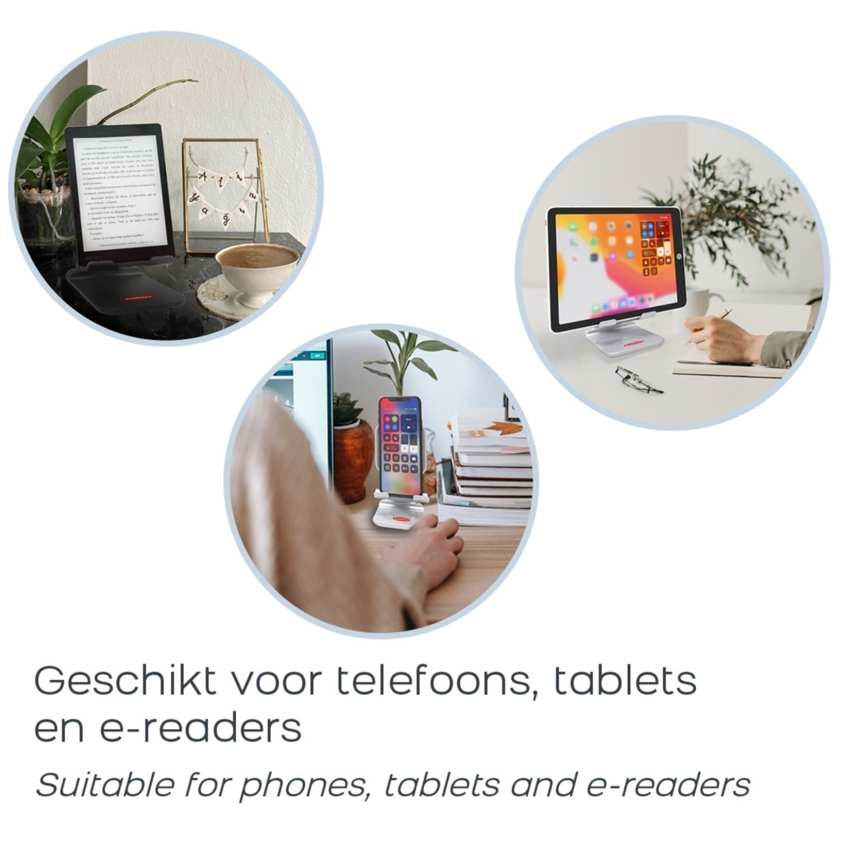 Orange Donkey Orange Donkey Telefoon- en Tabletstandaard - E-readerhouder - Verstelbaar