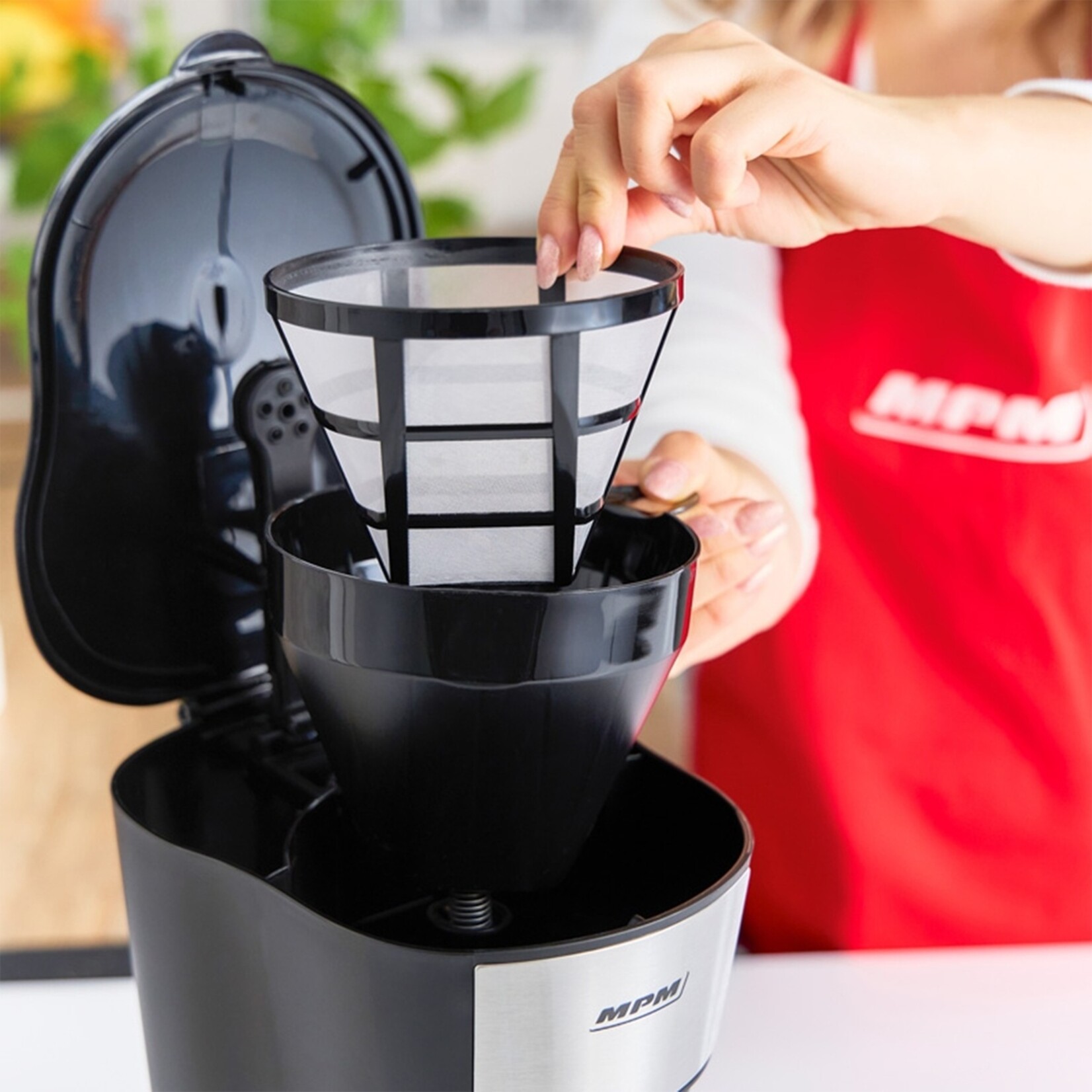 MPM MPM MKW‑12 Filterkoffiezetapparaat met Warmhoudplaatje