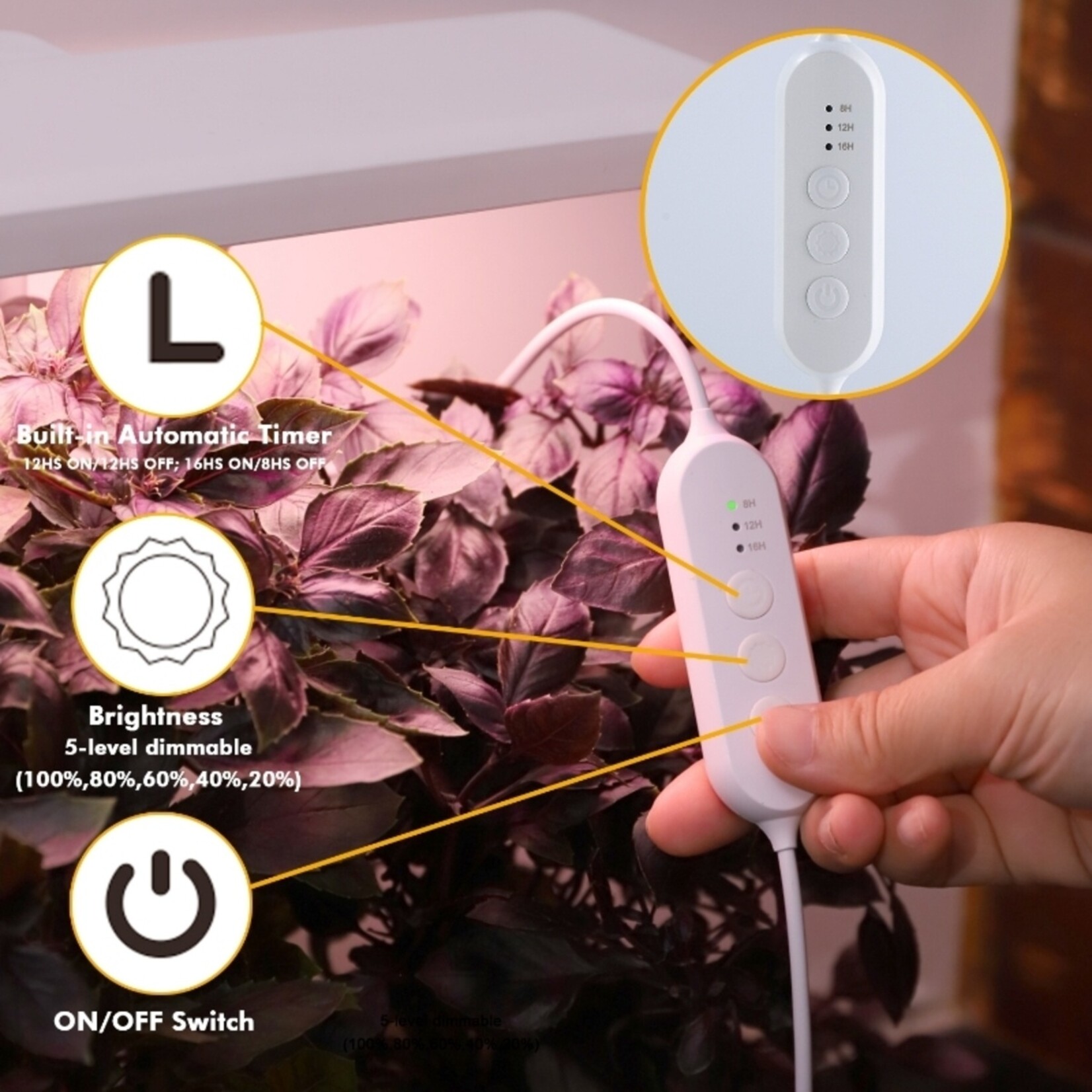 SPR SPR Kweekstation met LED Groeilamp en Timer