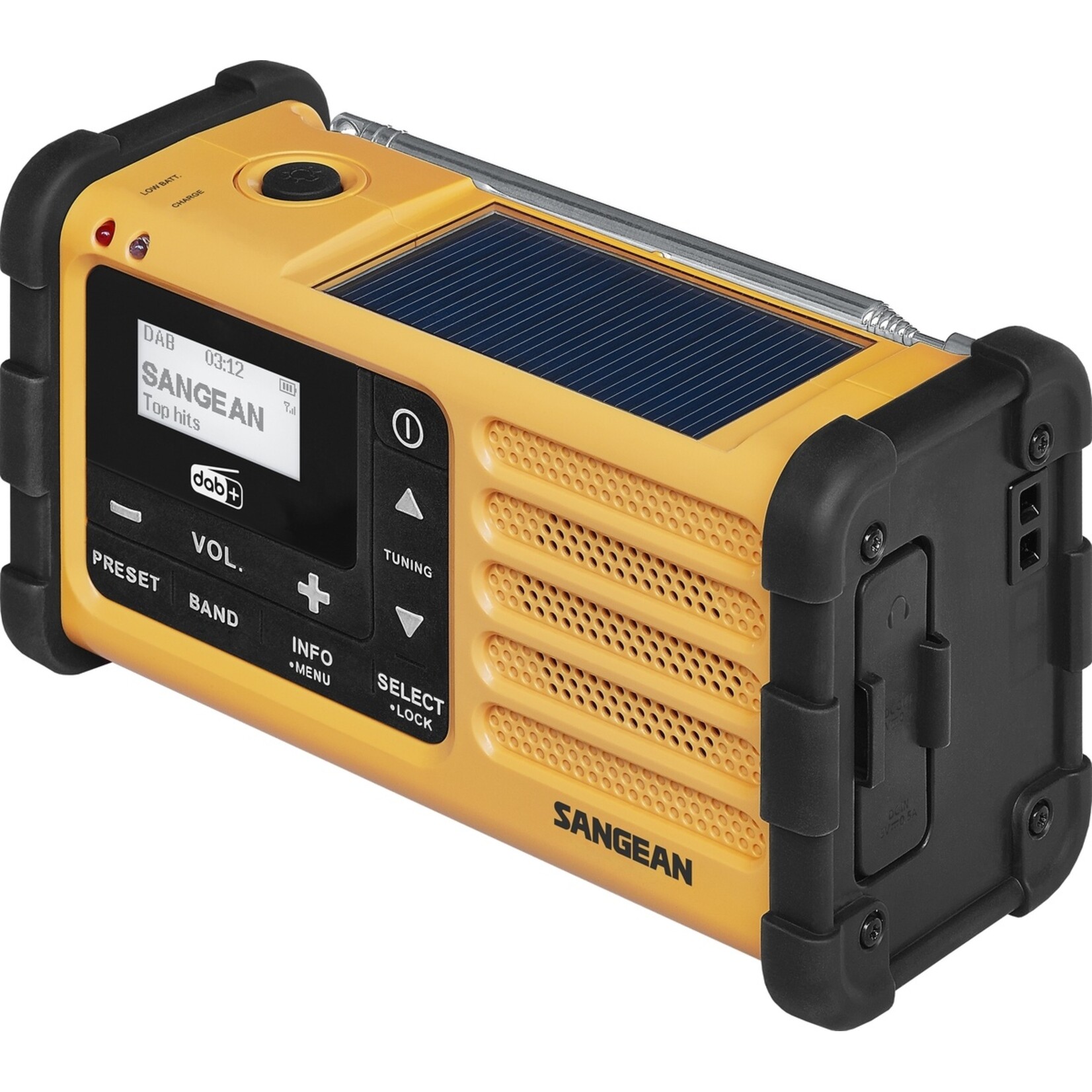 Sangean SANGEAN Survivor SDR-800DAB Noodradio met DAB+/FM - Oplaadbare Batterij