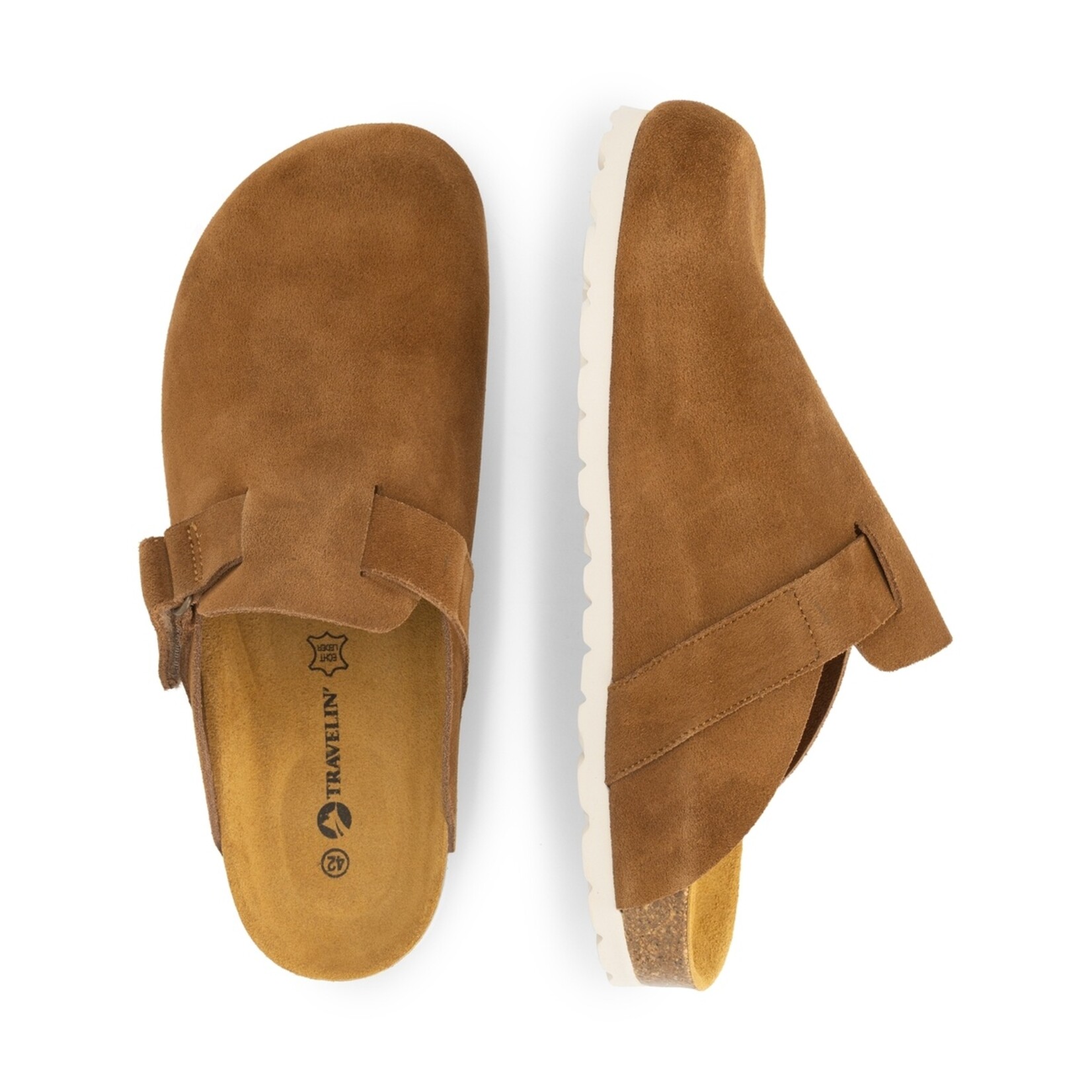 Travelin' Travelin’ Torsby Sandalen voor Heren - Suède - Gesloten Teen